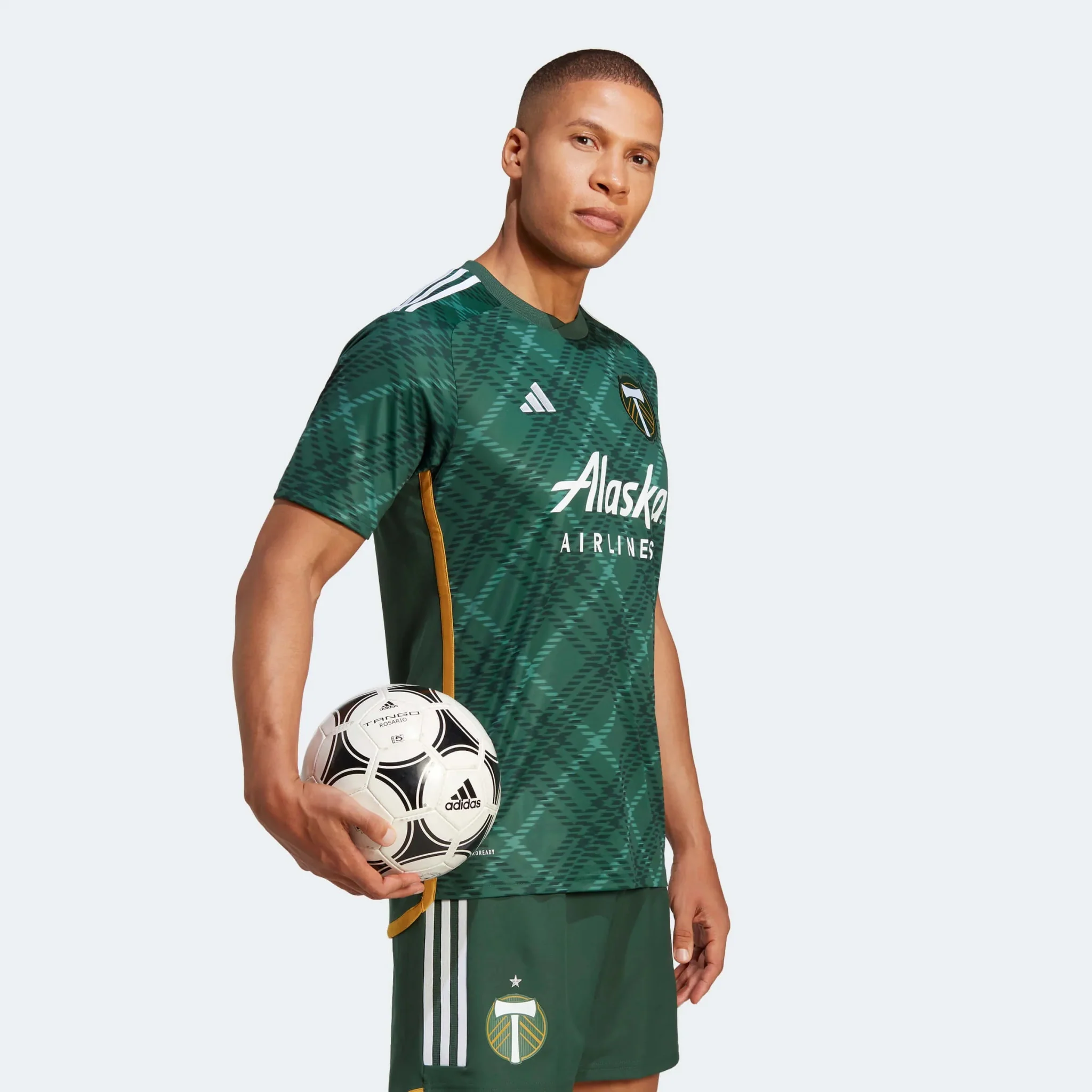 adidas 2023-24 Portland Timbers Men's Stadium Home Jersey - Image 3