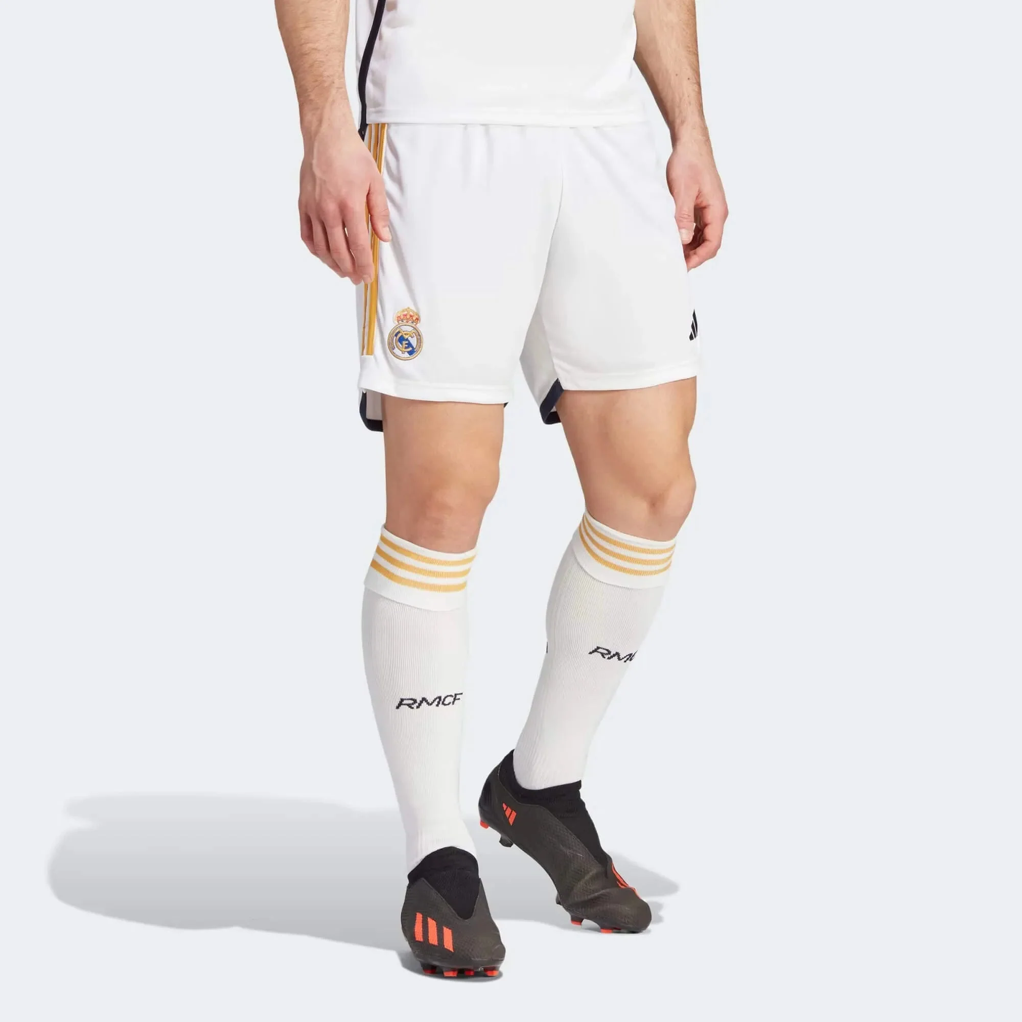 adidas 2023-24 Real Madrid Men's Stadium Home Shorts - Image 2