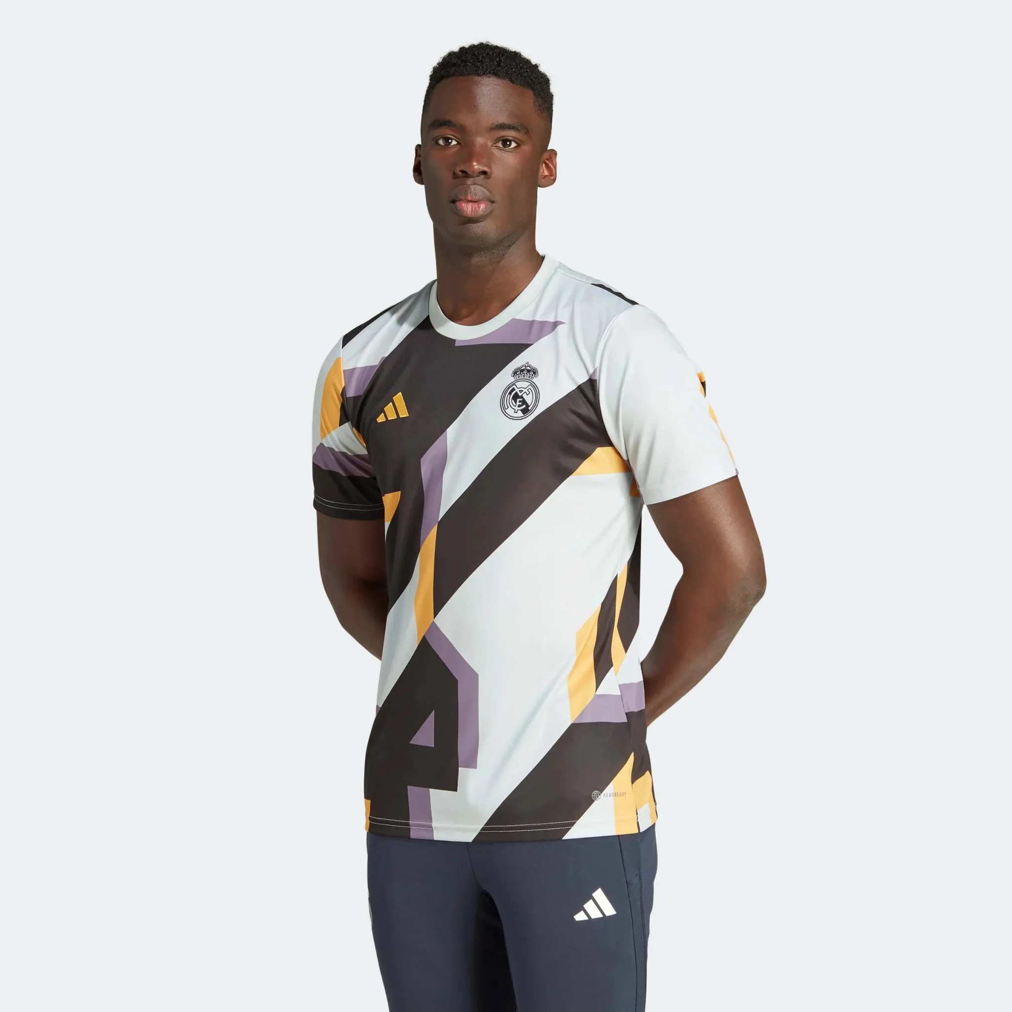 adidas 2023-24 Real Madrid Men's Pre-Match Jersey - Image 2