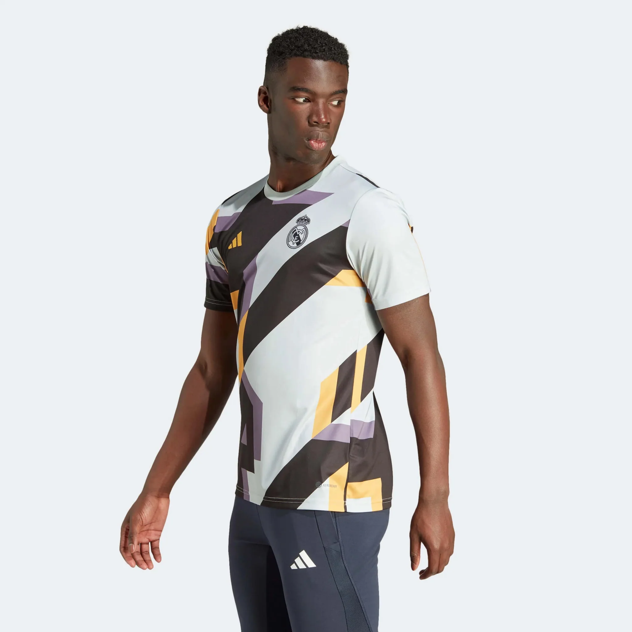 adidas 2023-24 Real Madrid Men's Pre-Match Jersey - Image 3