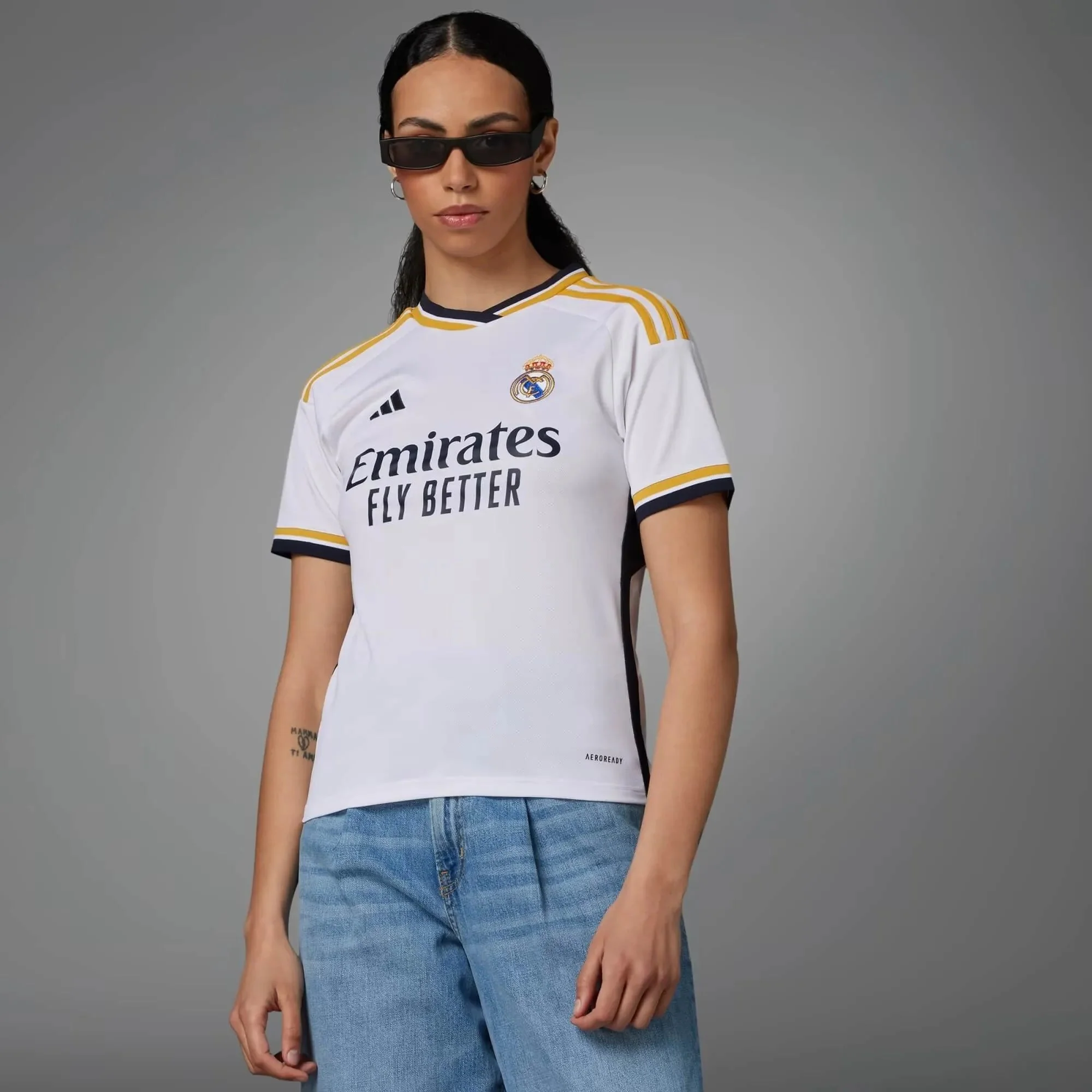 adidas 2023-24 Real Madrid Women's Stadium Home Jersey - Image 3