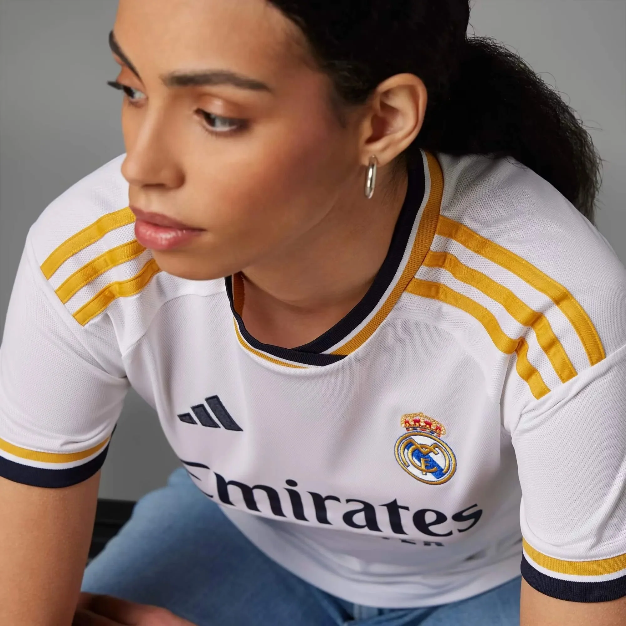 adidas 2023-24 Real Madrid Women's Stadium Home Jersey - Image 5