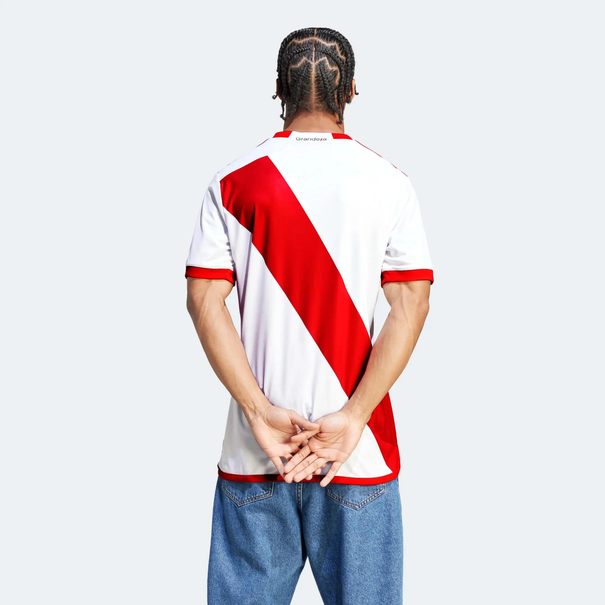 adidas 2023-24 River Plate Men's Stadium Home Jersey - Image 4