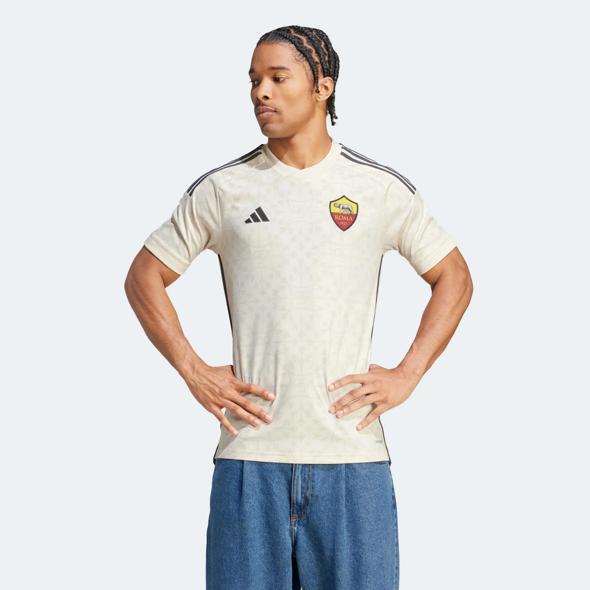 adidas 2023-24 Roma Men's Stadium Away Jersey - Image 3