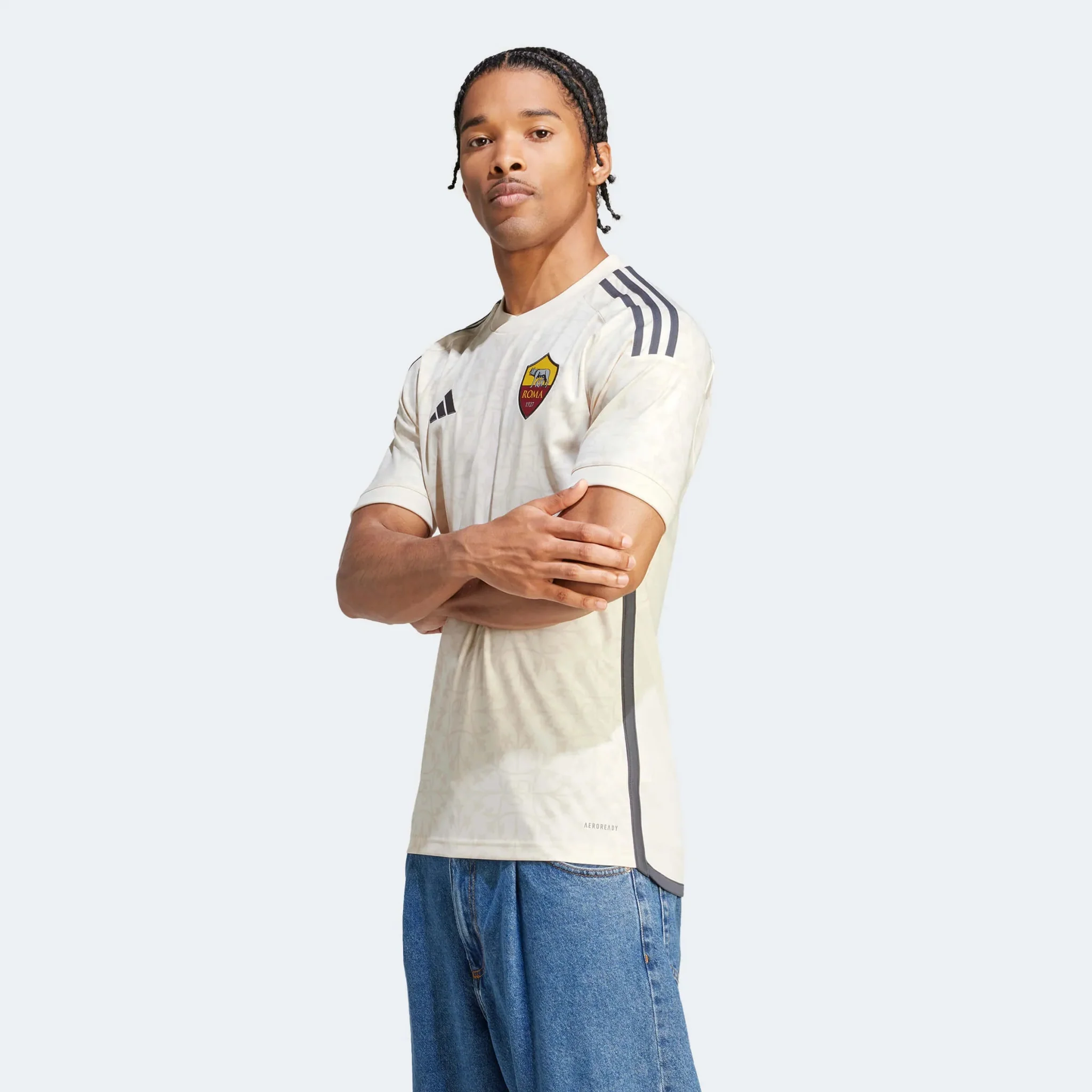 adidas 2023-24 Roma Men's Stadium Away Jersey - Image 4