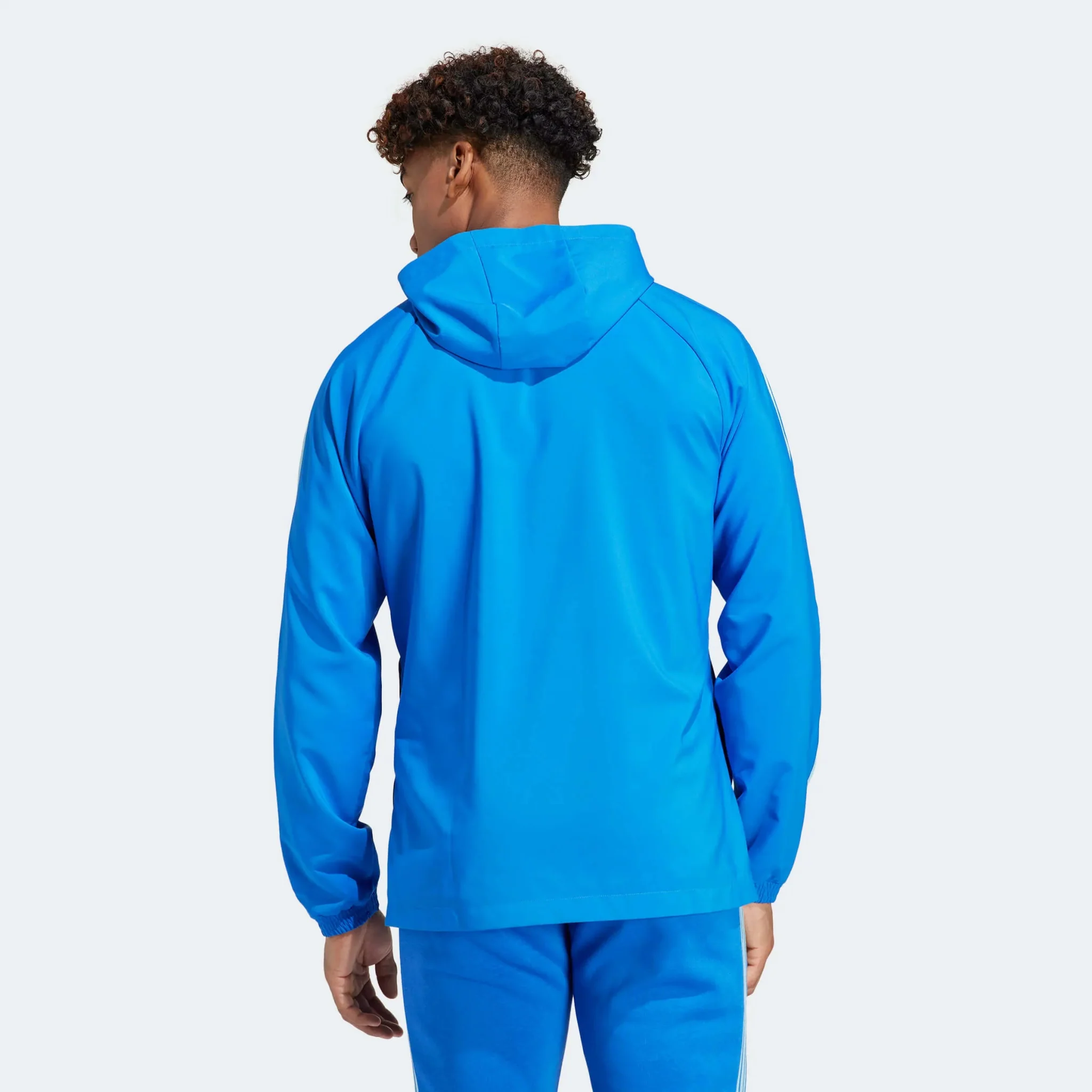 adidas 2023 Boca Juniors Graphic Windbreaker - Blue-Light Blue - Image 4