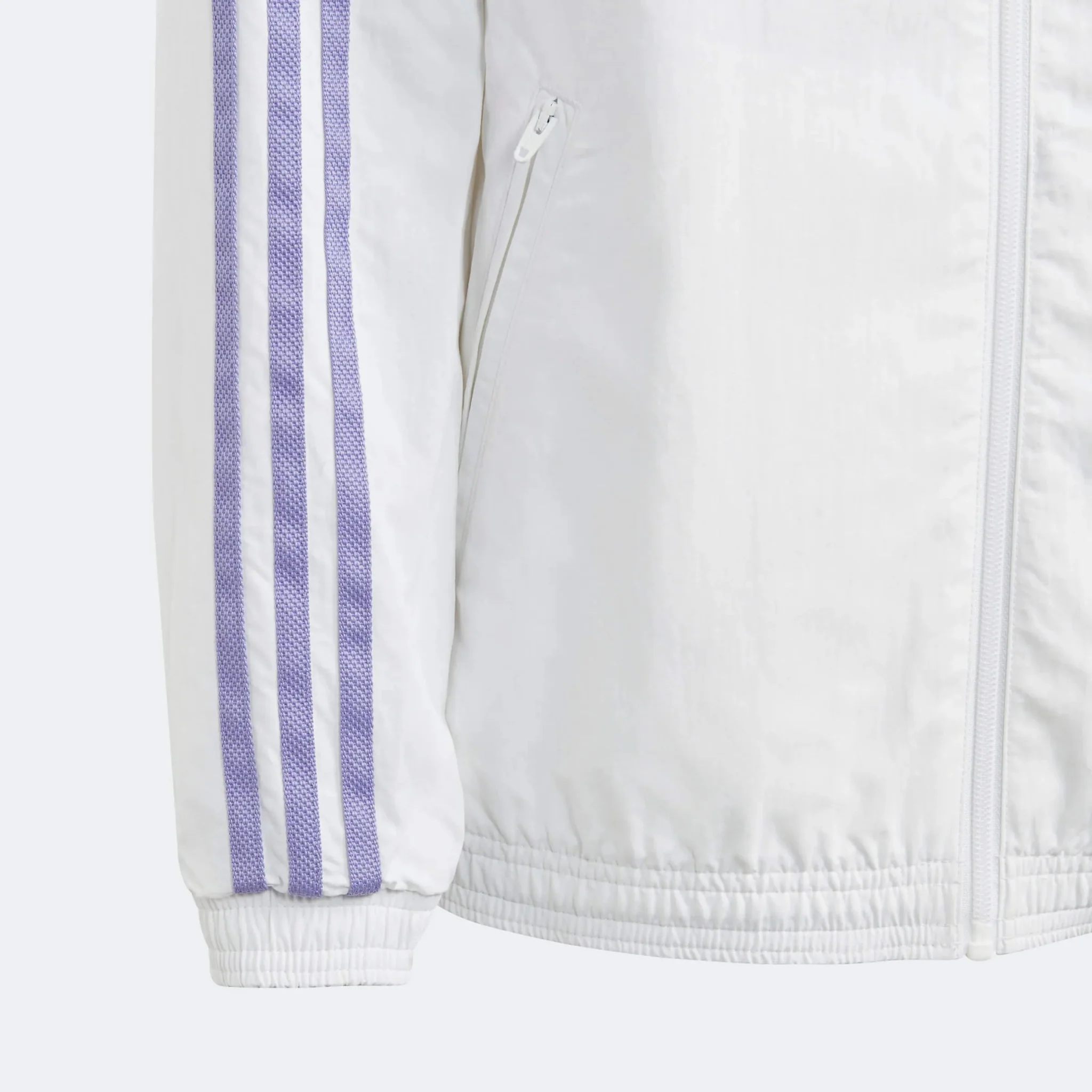 adidas 2023 Real Madrid Youth Reversible Anthem Jacket - White - Image 5