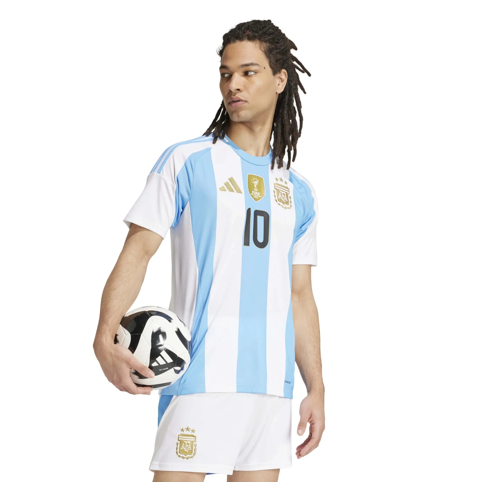 adidas 2024-25 Argentina Stadium Home Messi #10 Jersey - Image 5