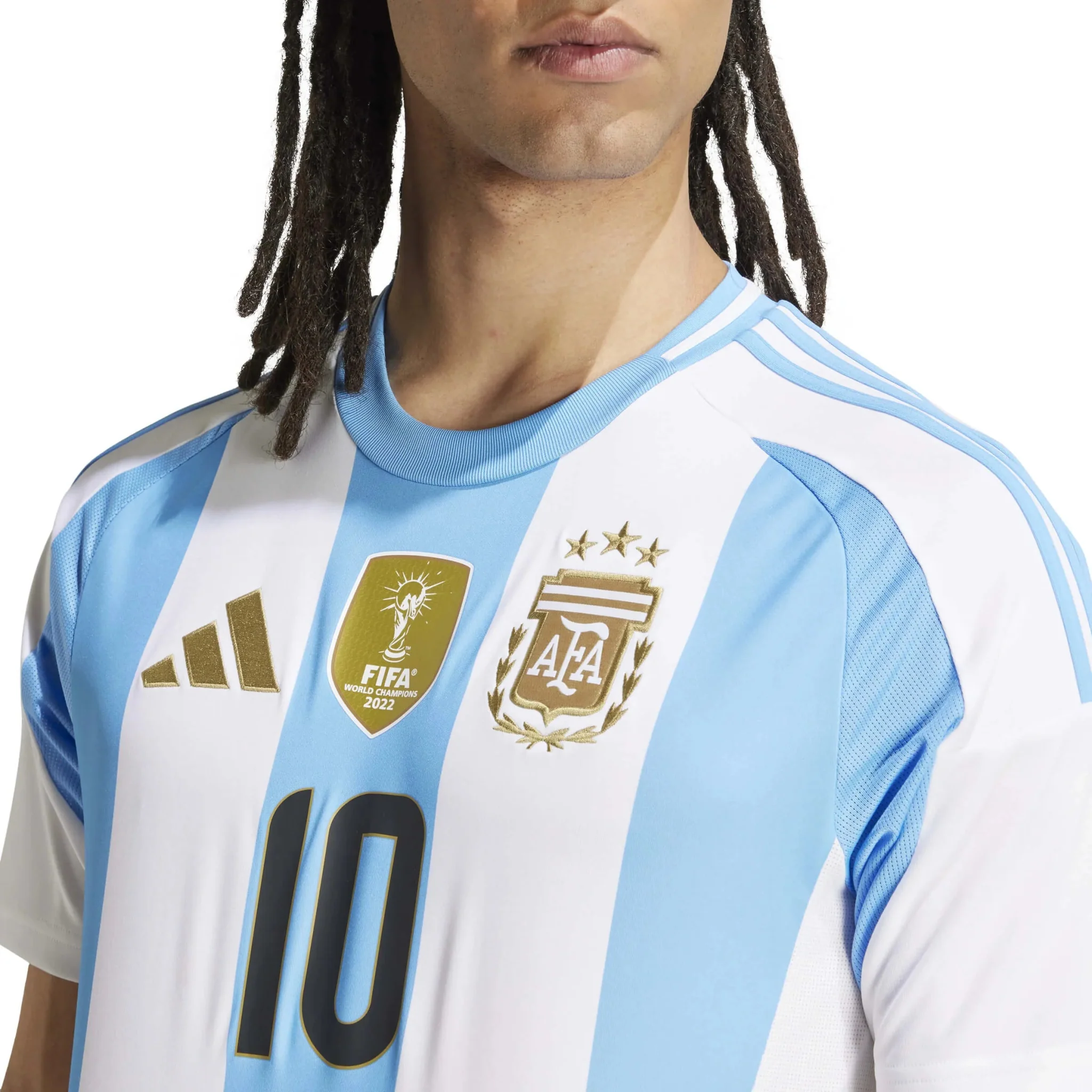 adidas 2024-25 Argentina Stadium Home Messi #10 Jersey - Image 6
