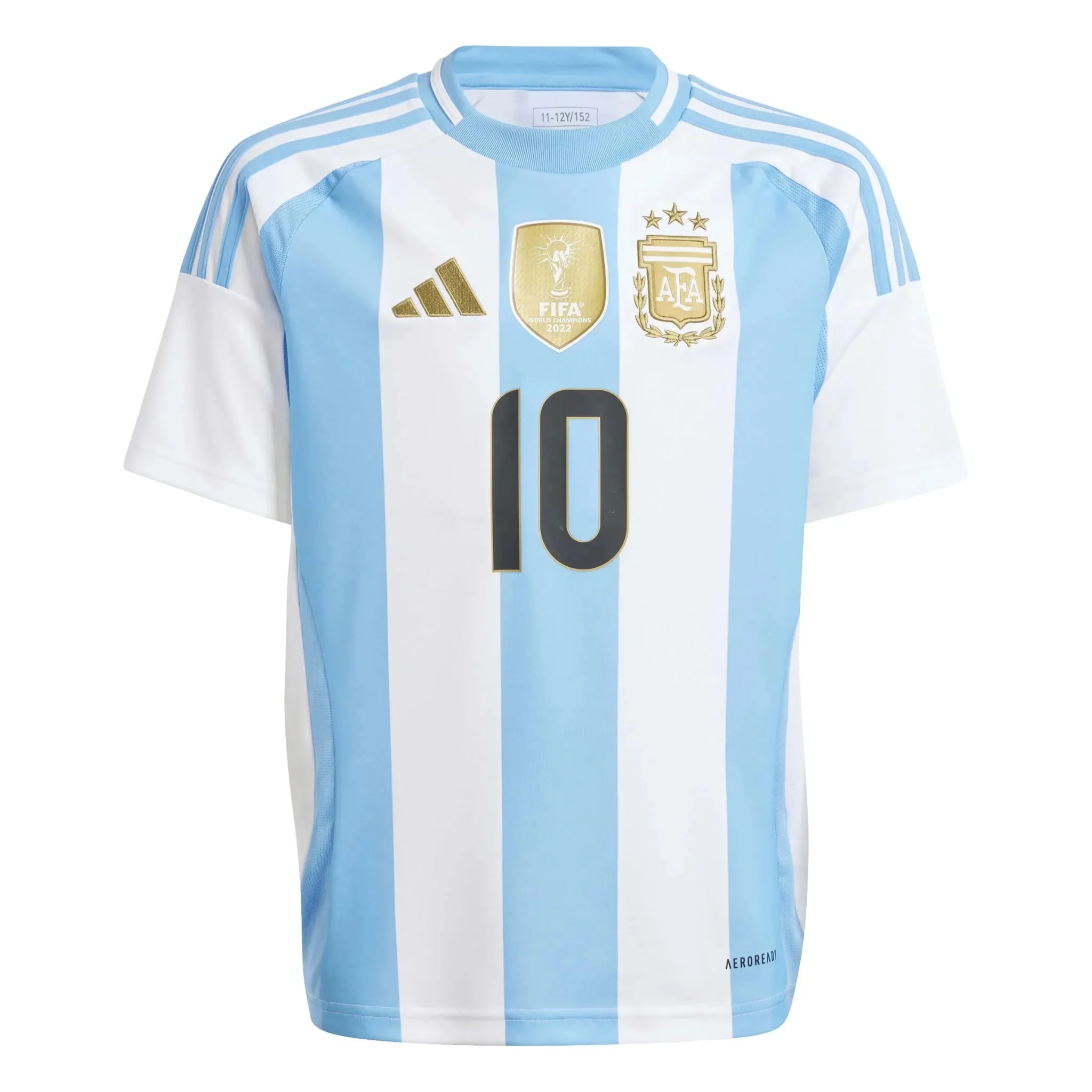 adidas 2024-25 Argentina Youth Stadium Home Messi #10 Jersey - Image 2