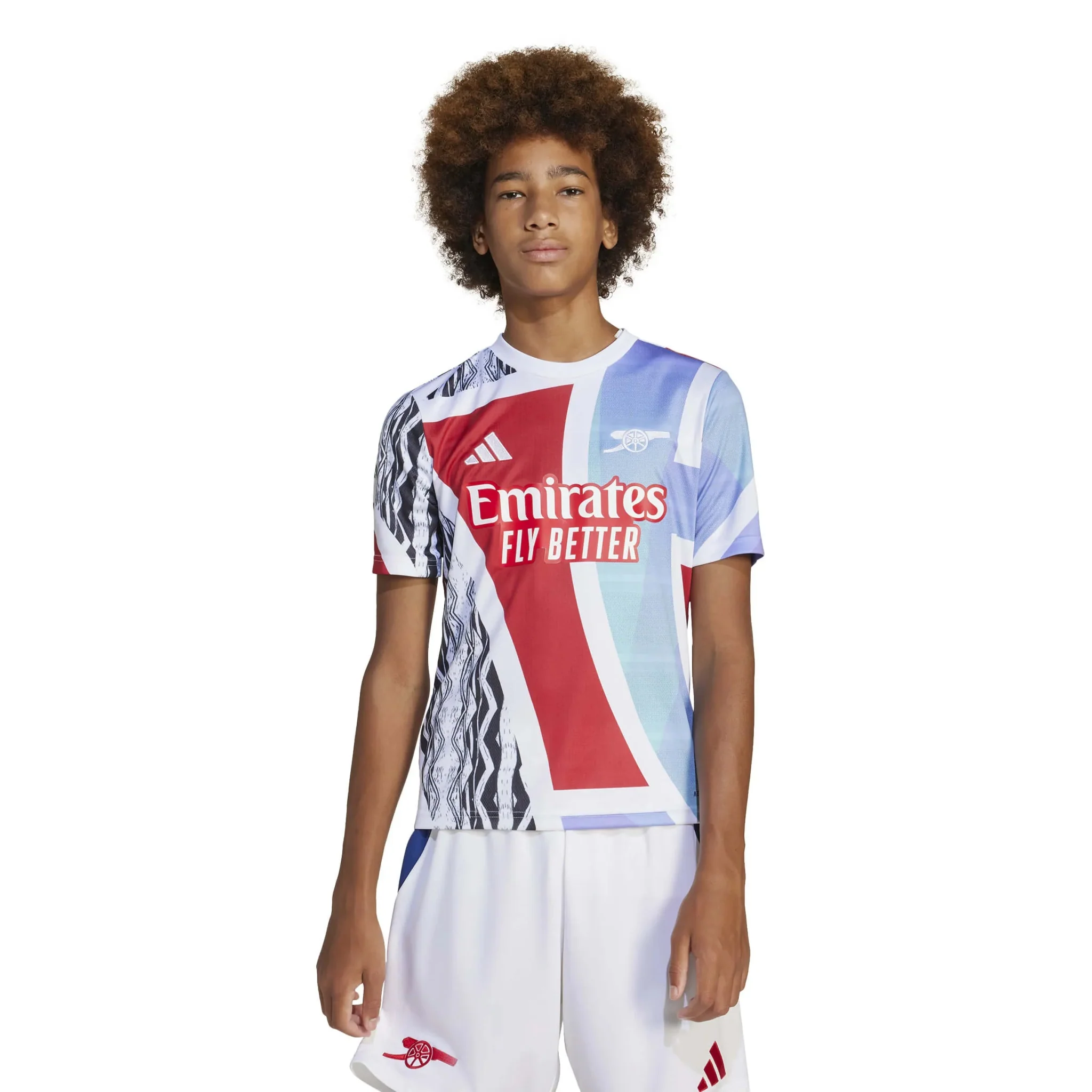 adidas 2024-25 Arsenal Youth Pre-Match Jersey - Image 3