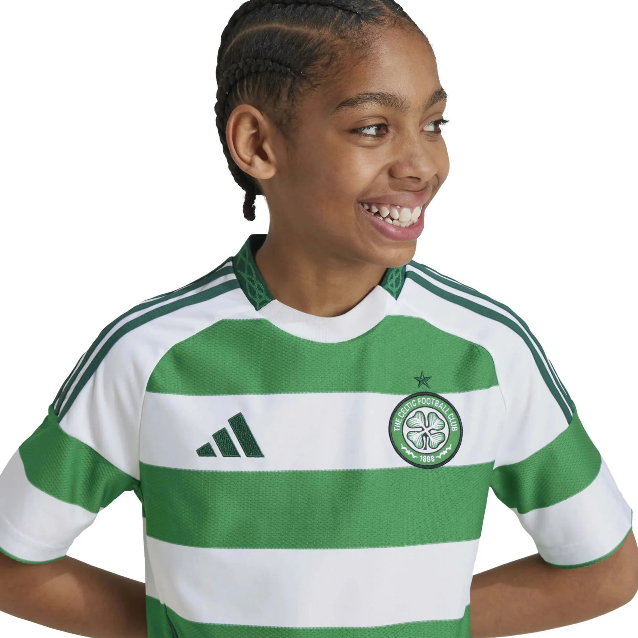 adidas 2024-25 Celtic Youth Stadium Home Jersey - Image 5
