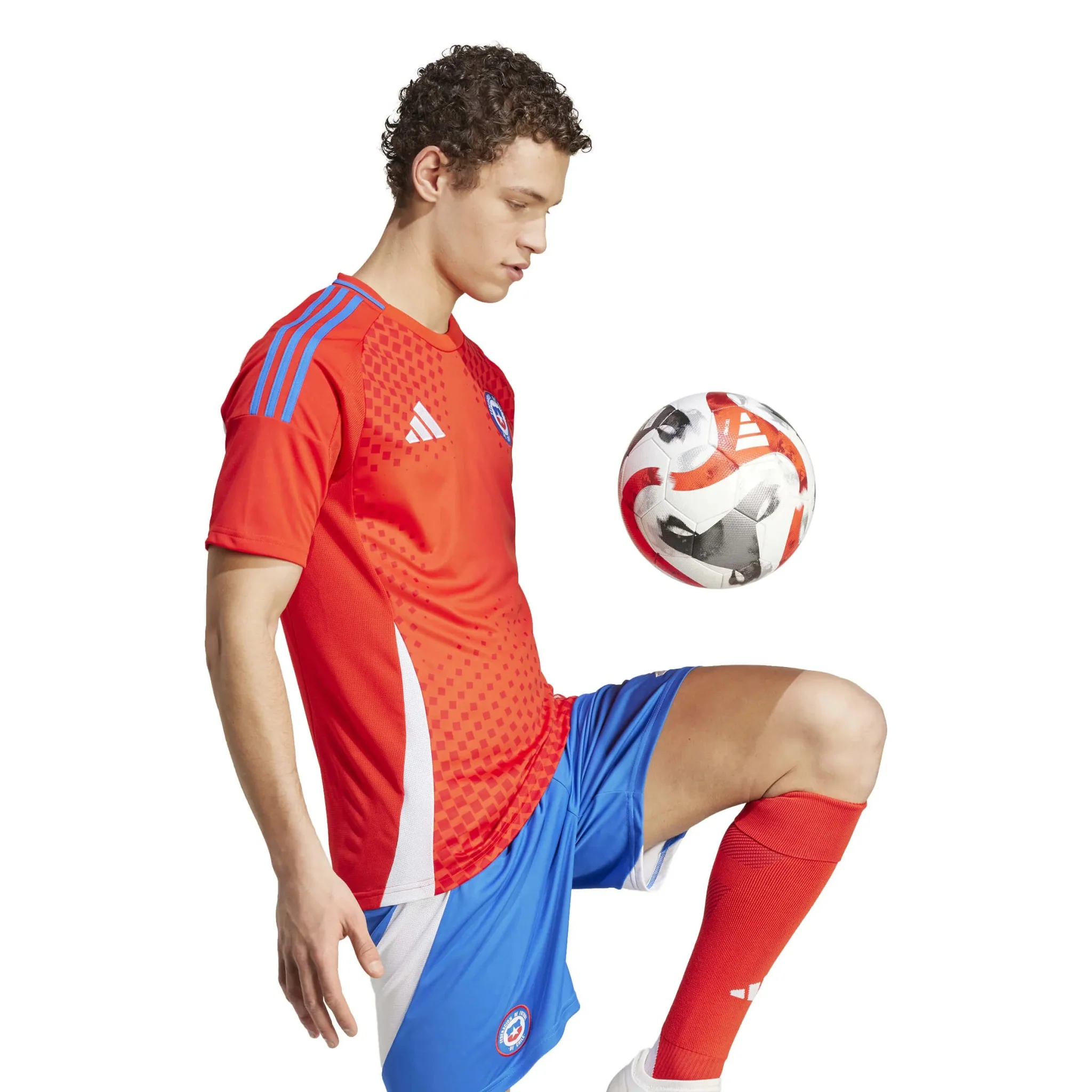 adidas 2024-25 Chile Men's Stadium Home Jersey - Image 3