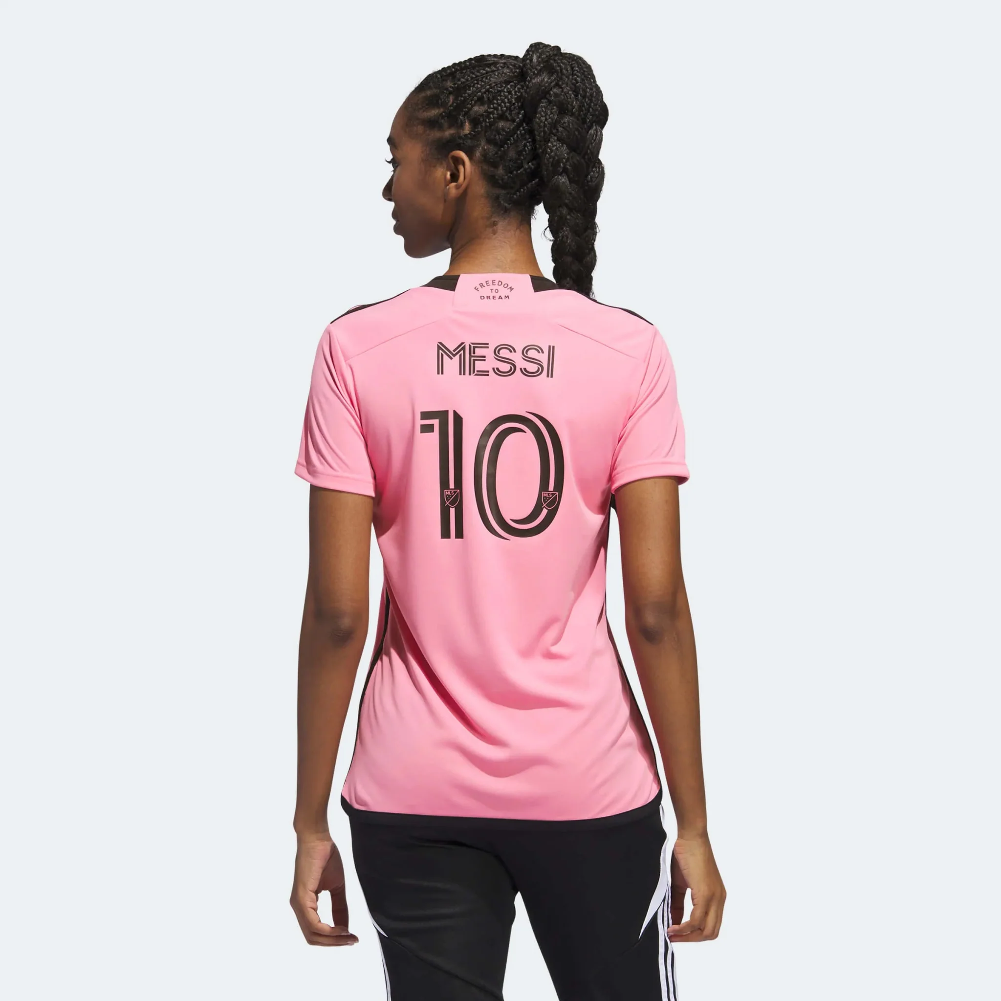 adidas 2024-25 Inter Miami Women's Messi #10 Stadium Home Jersey - Image 3
