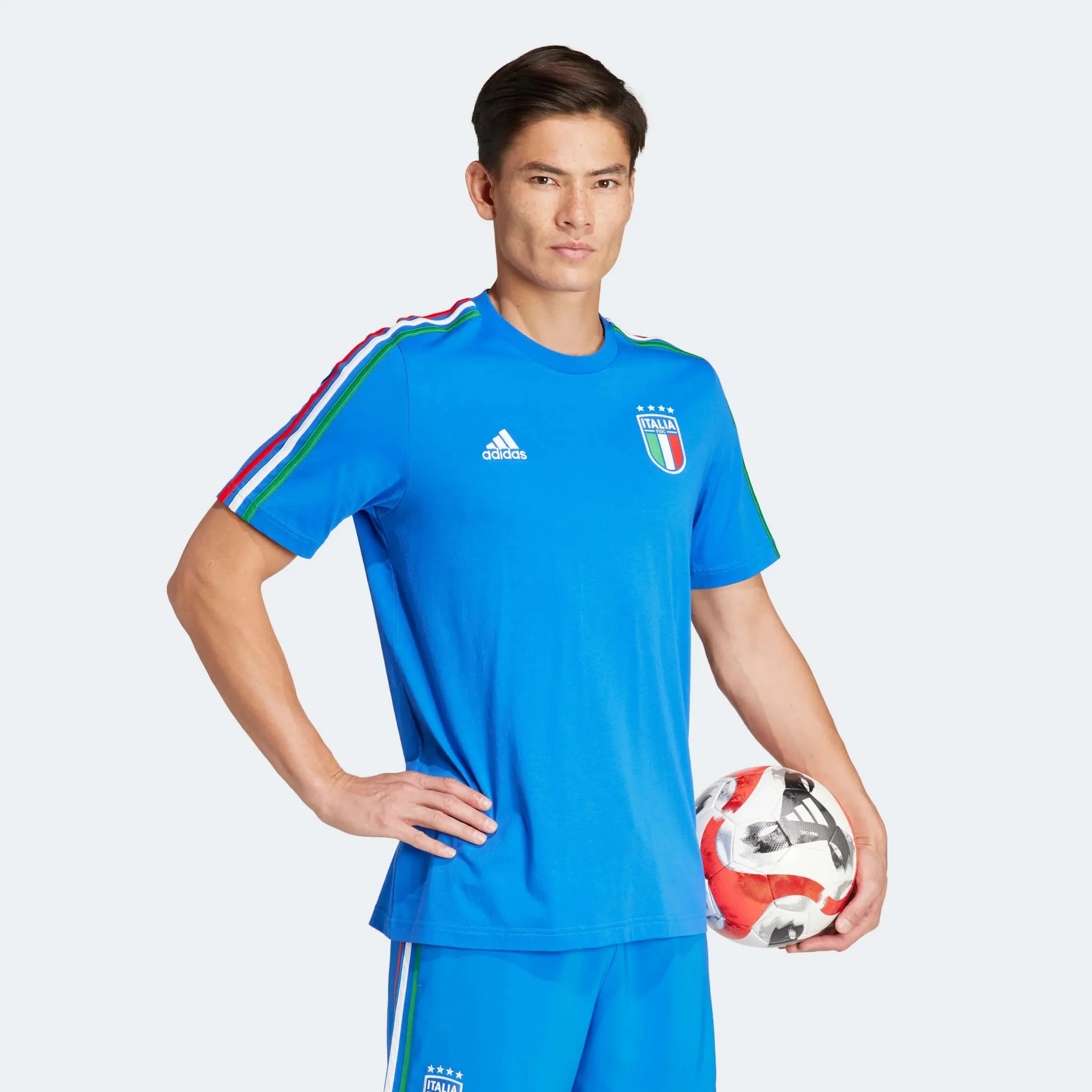 adidas 2023-24 Italy Men's DNA Tee - Image 3