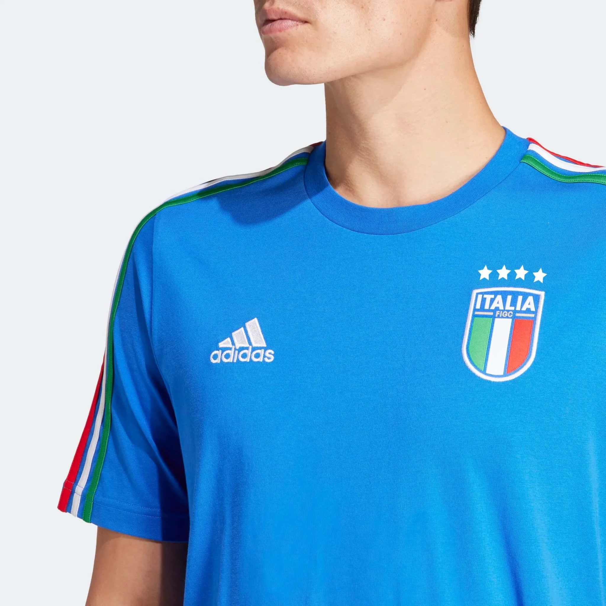 adidas 2023-24 Italy Men's DNA Tee - Image 5