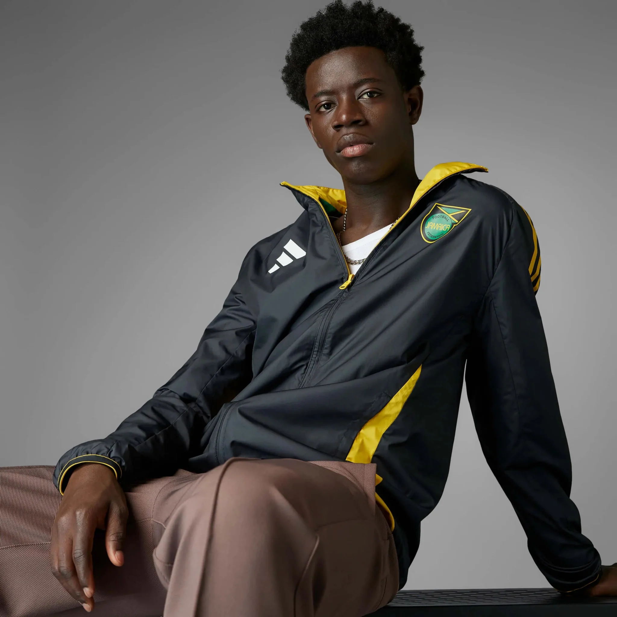 adidas 2024-25 Jamaica Men's Anthem Jacket - Image 4
