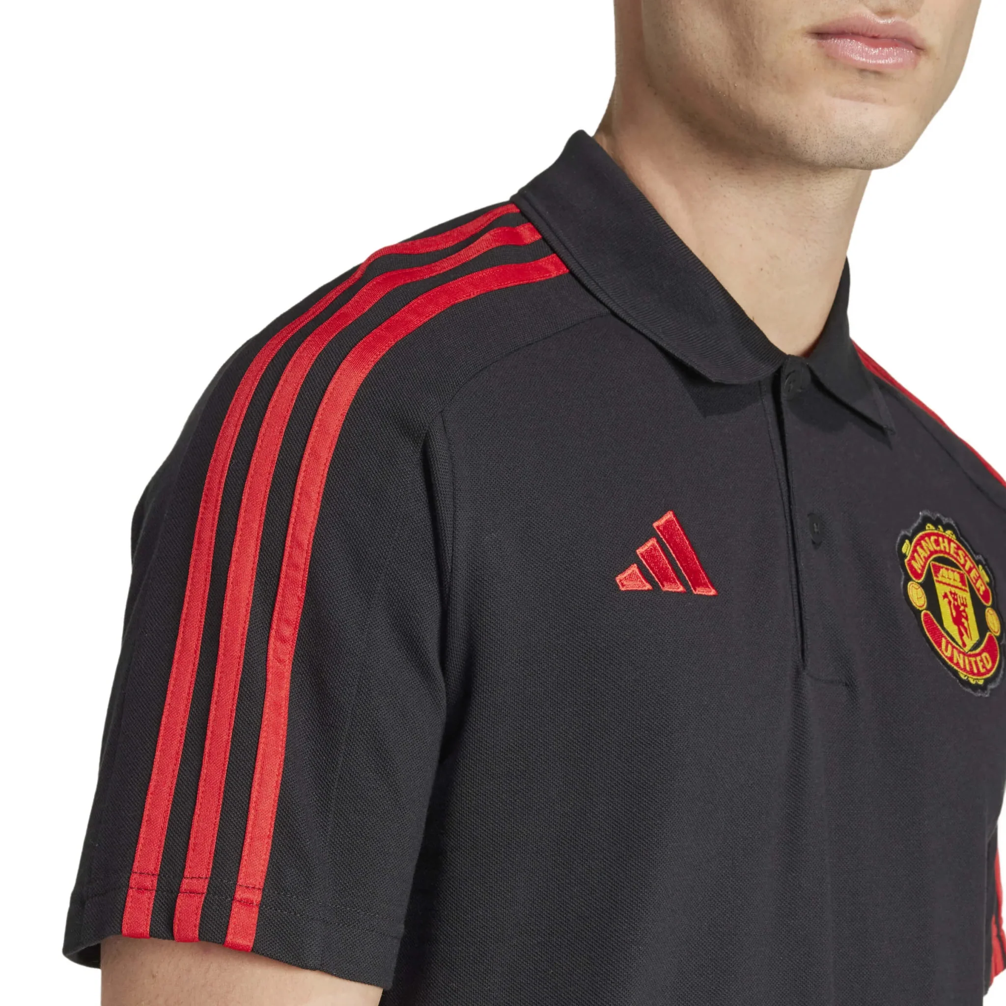 adidas 2024-25 Manchester United Men's DNA Polo - Image 6