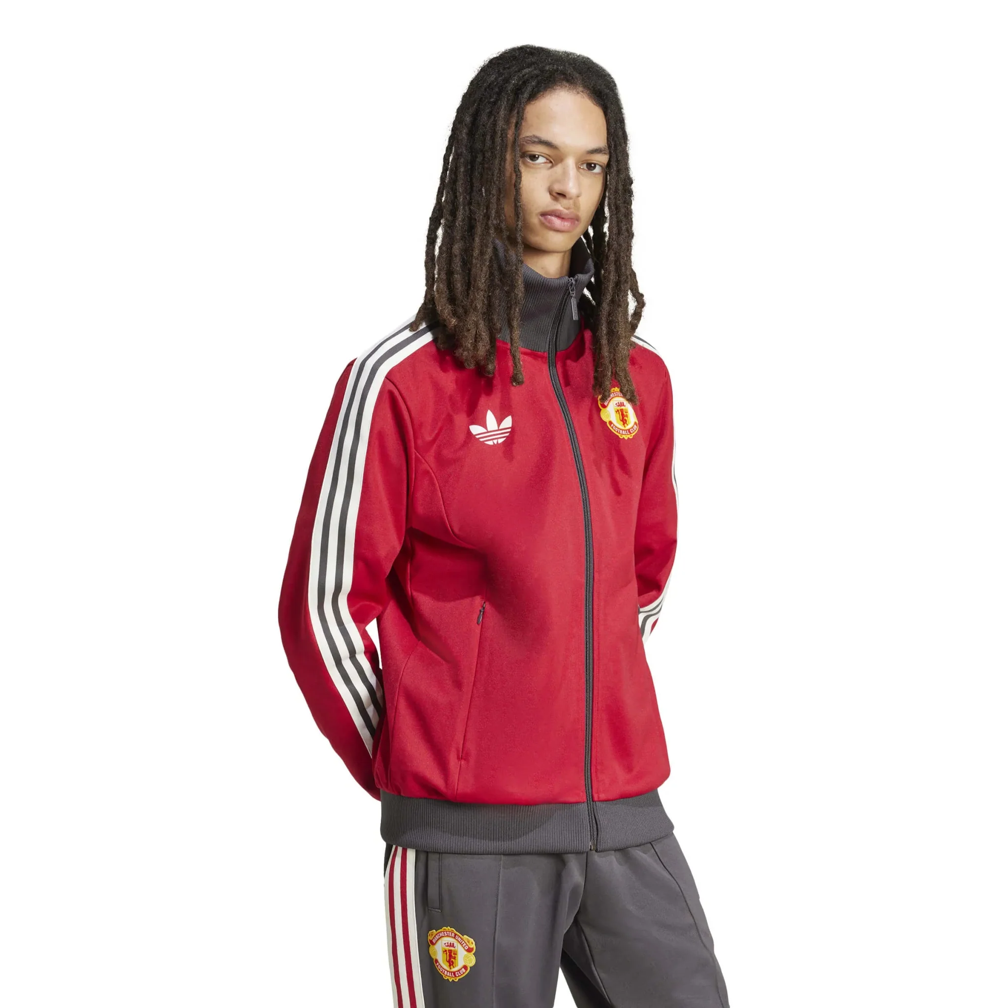 adidas 2024-25 Manchester United Men's Originals Track Top - Image 3