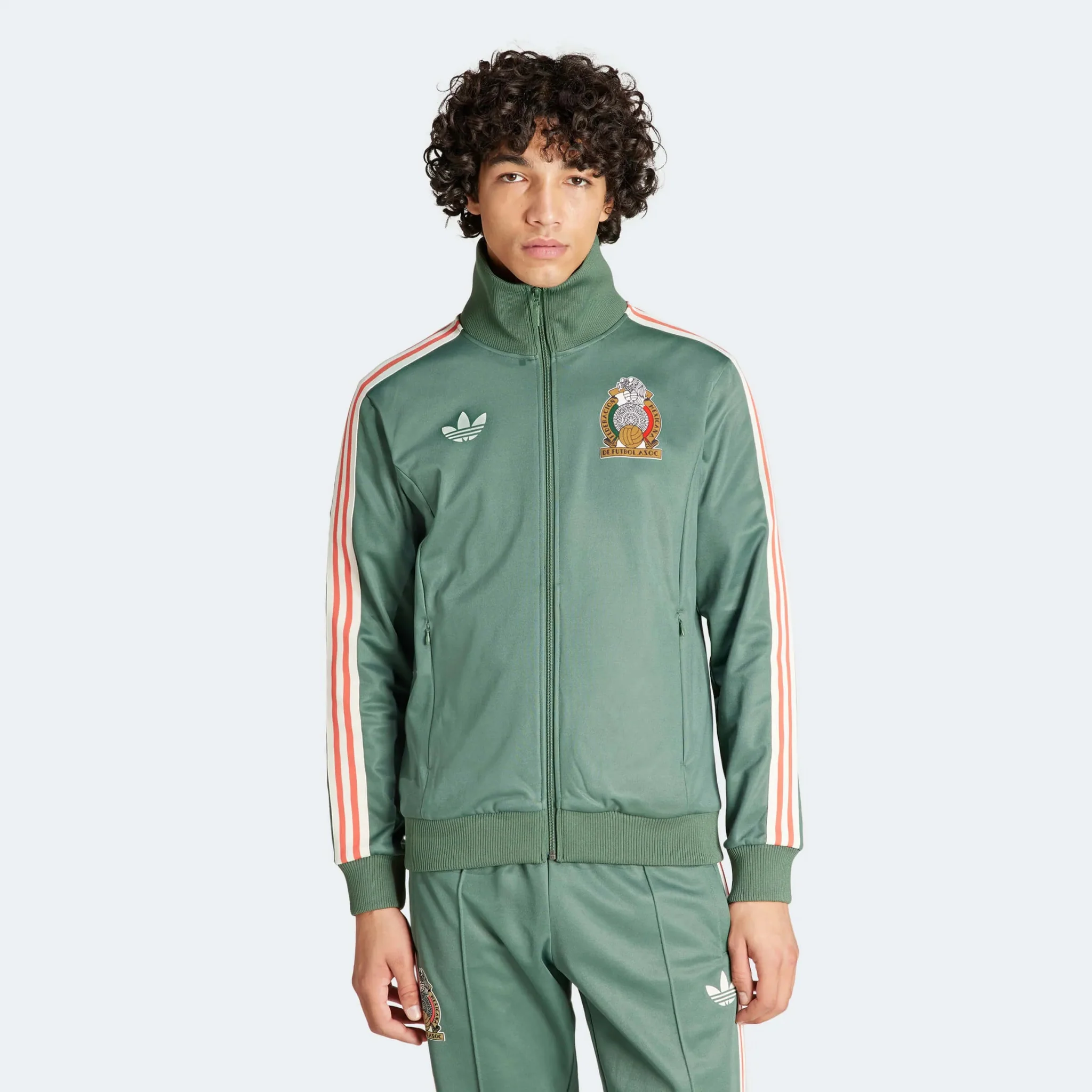adidas 2024-25 Mexico Men's Beckenbauer Track Top - Image 2