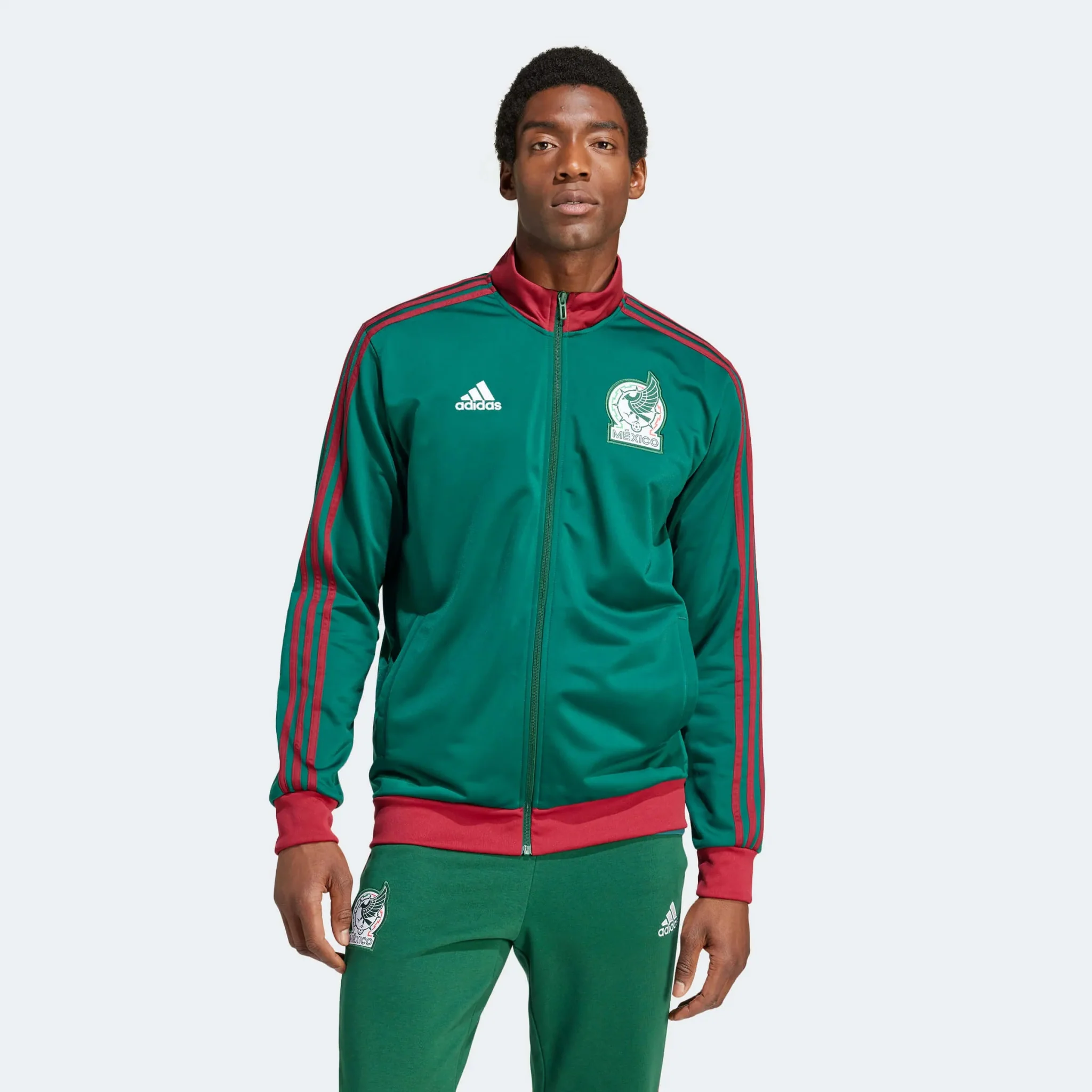 adidas 2023-24 Mexico Men's DNA Track Top Jacket - Image 2