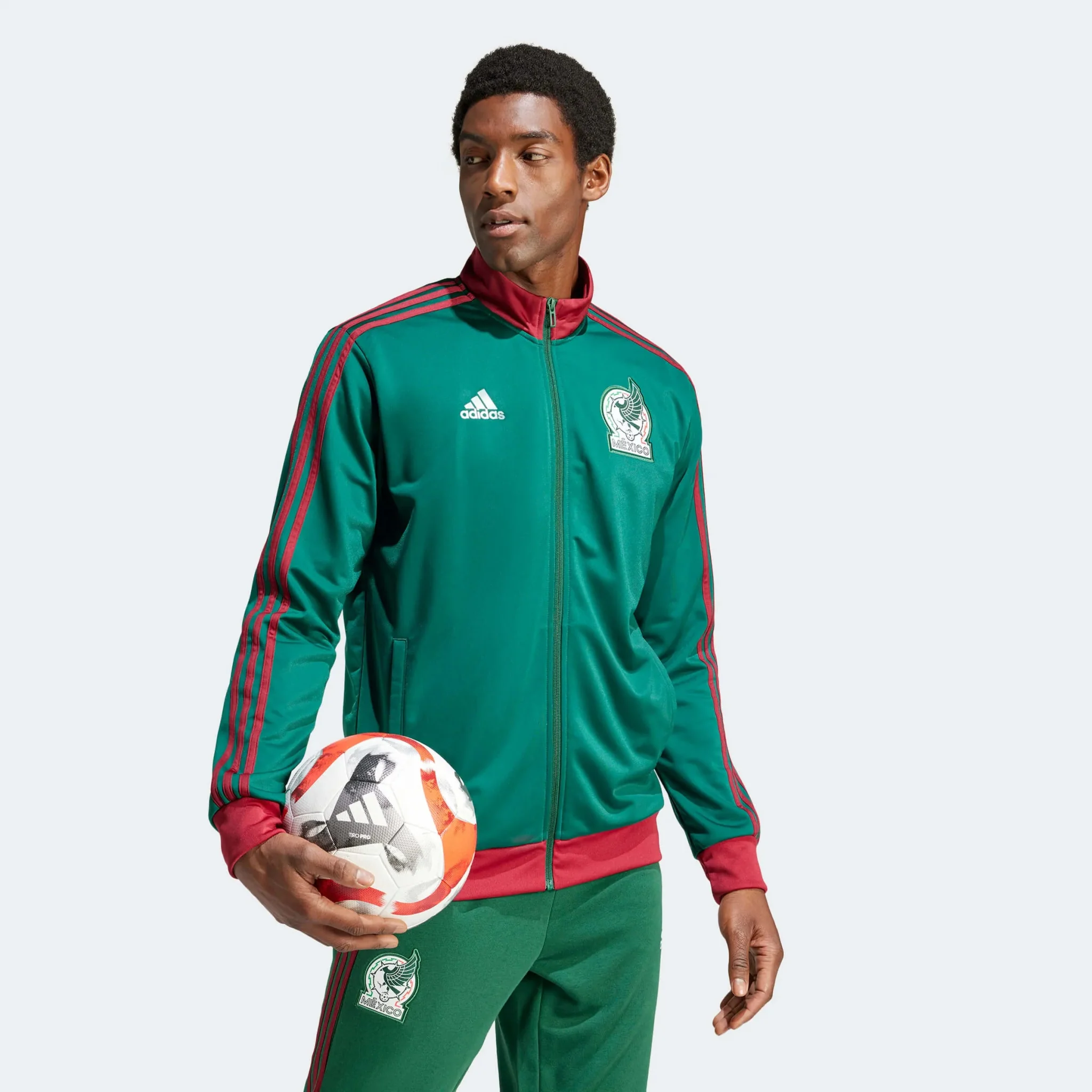adidas 2023-24 Mexico Men's DNA Track Top Jacket - Image 3