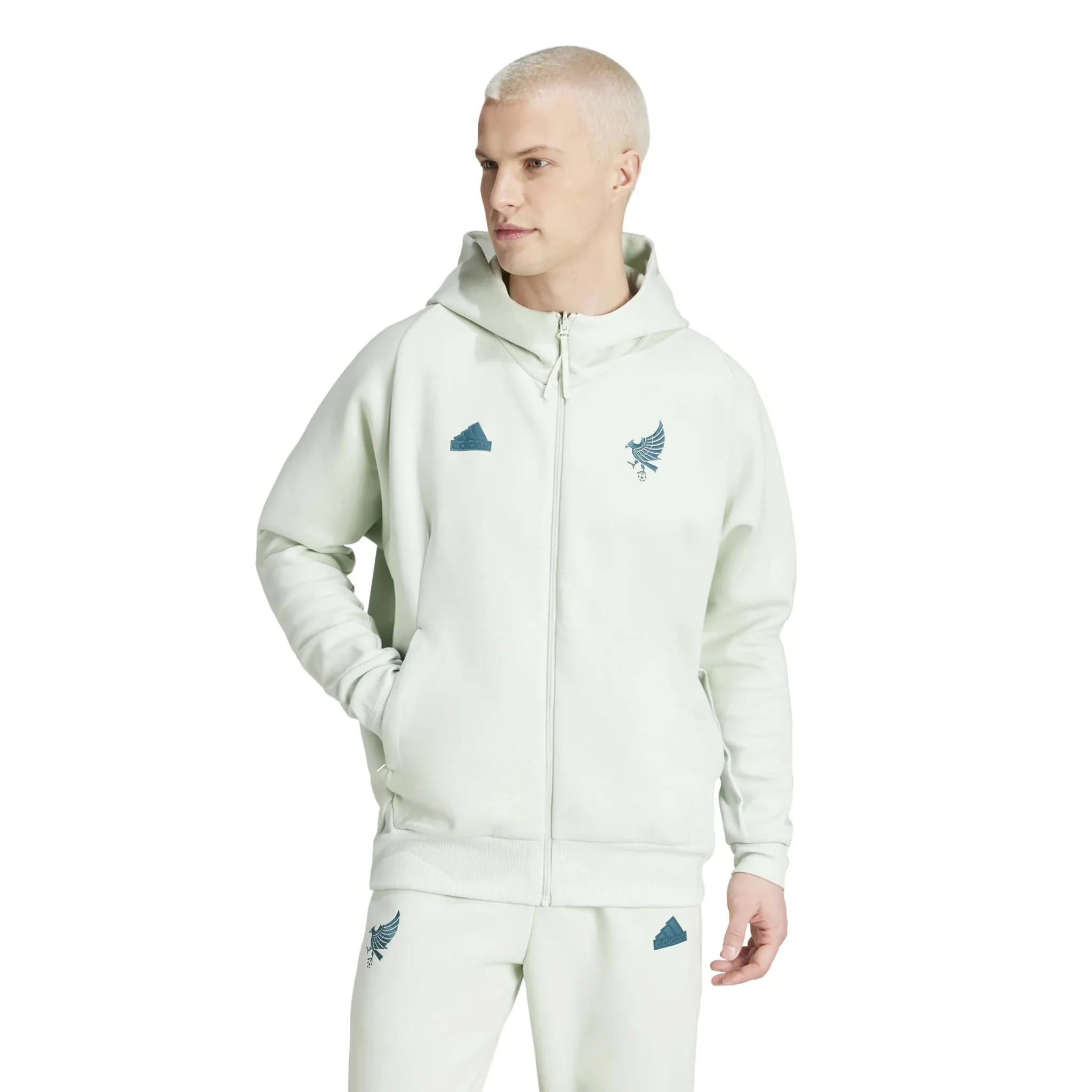 adidas 2024-25 Mexico Men's Travel Hoodie - Image 2