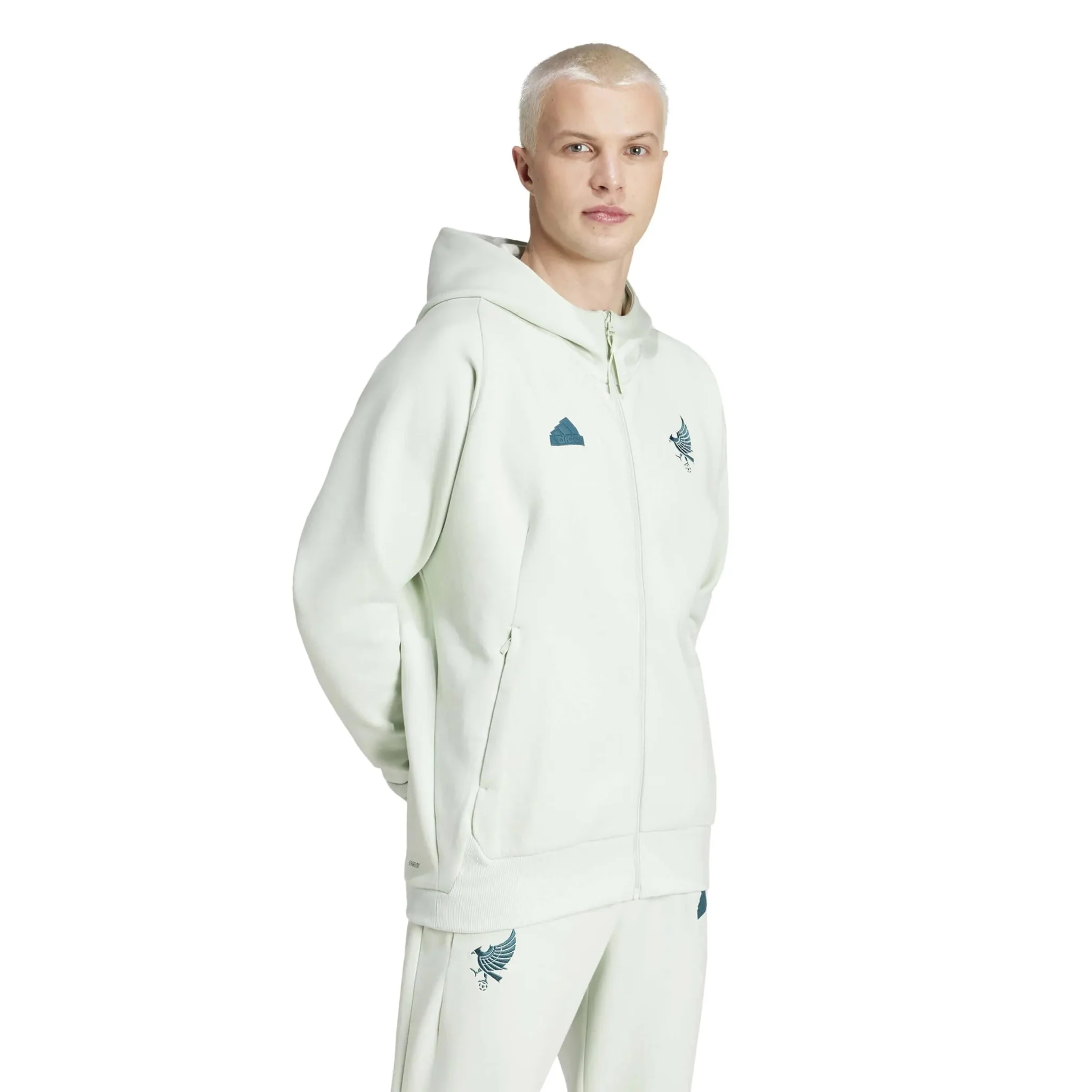 adidas 2024-25 Mexico Men's Travel Hoodie - Image 3