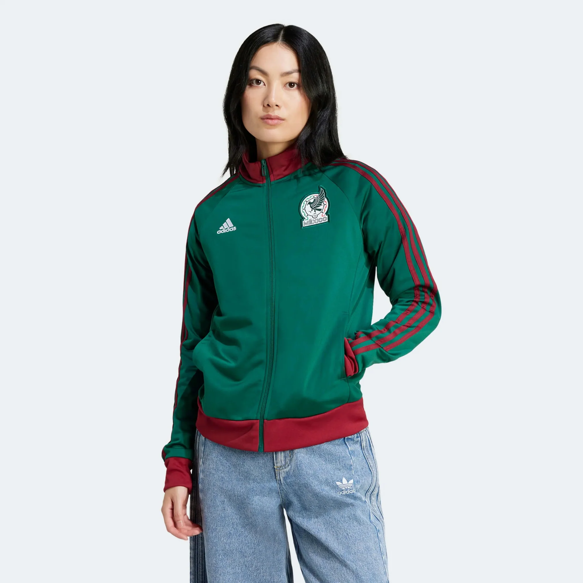 adidas 2023-24 Mexico Women's DNA Track Top Jacket - Image 2