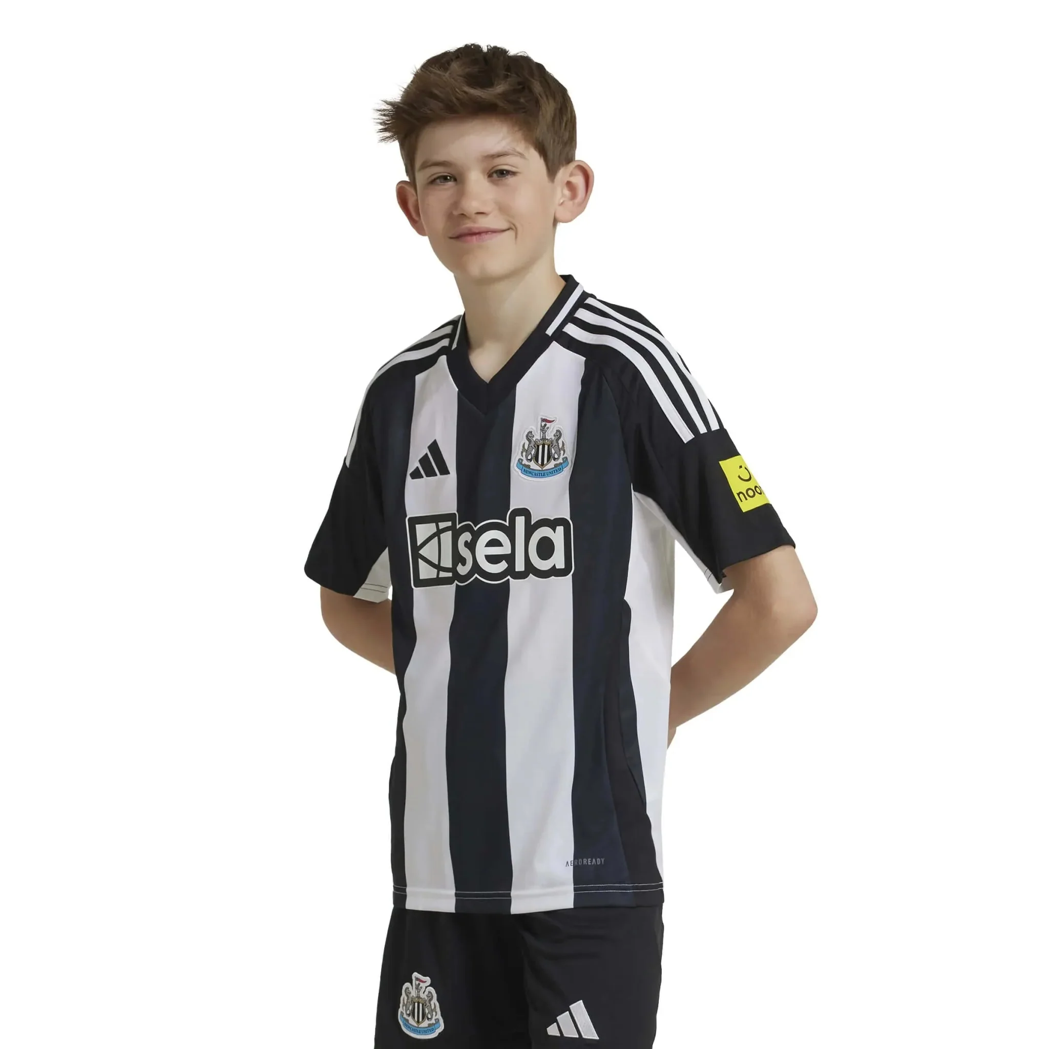 adidas 2024-25 Newcastle Youth Stadium Home Jersey - Image 3