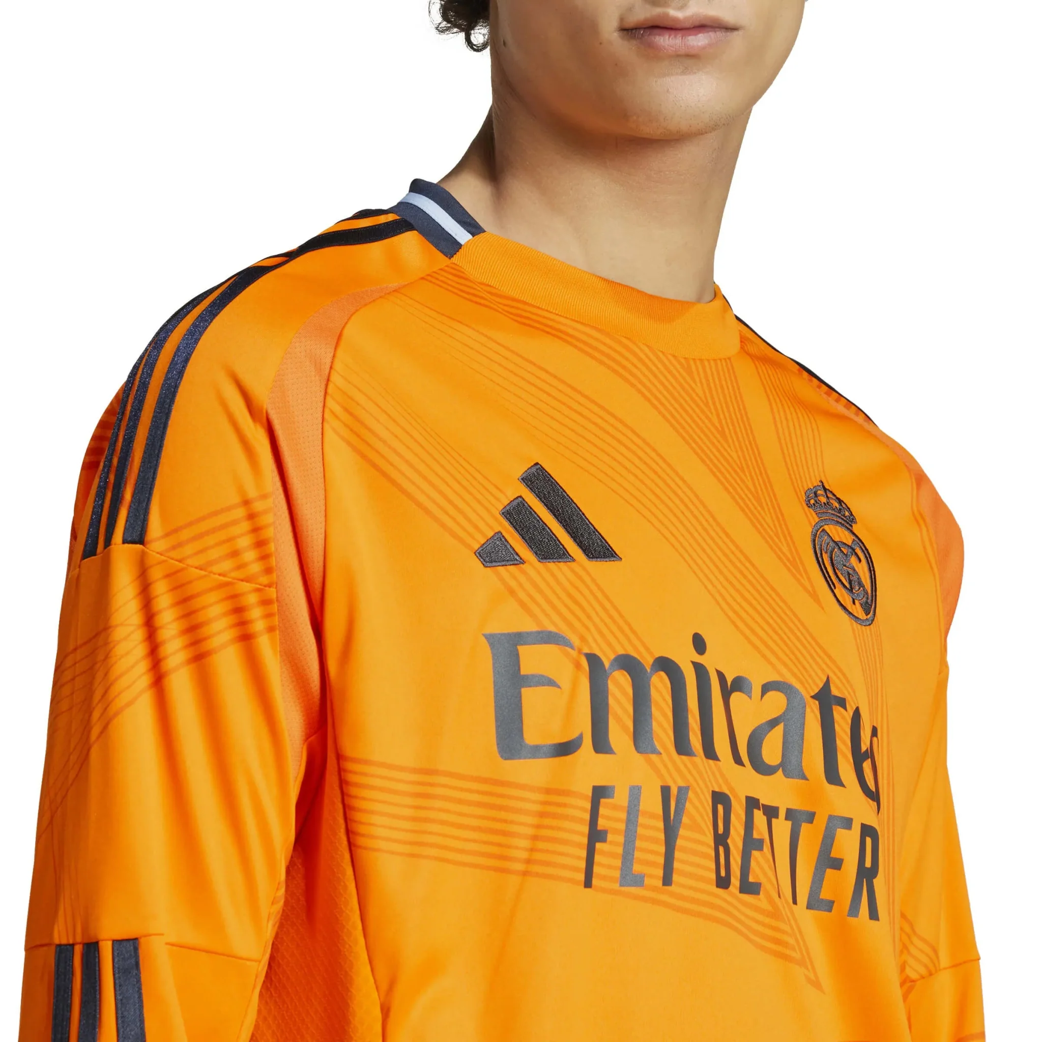 adidas 2024-25 Real Madrid Men's Long-Sleeve Away Jersey - Image 6