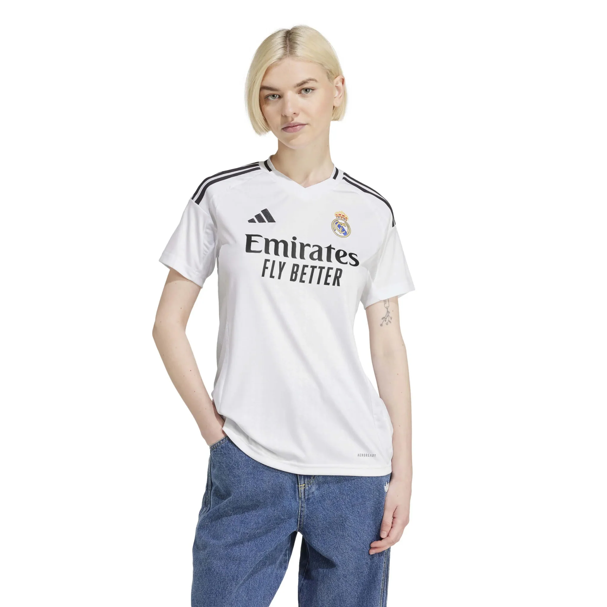 adidas 2024-25 Real Madrid Women's Stadium Home Jersey - Image 3