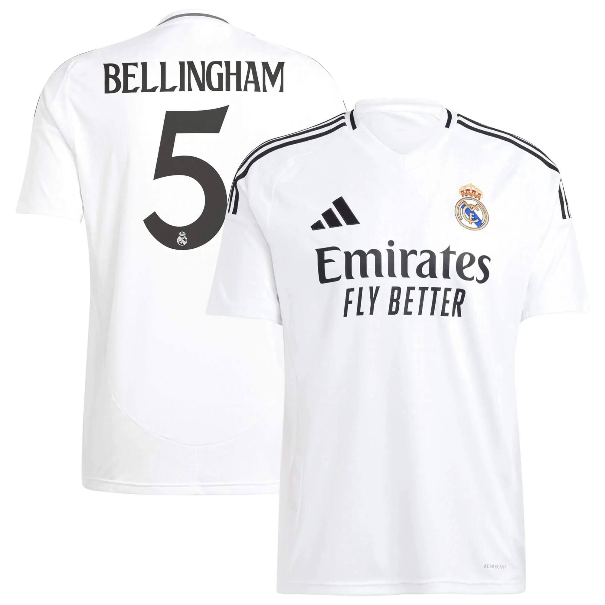 adidas 2024-25 Real Madrid Youth Stadium Home Jersey - Image 10