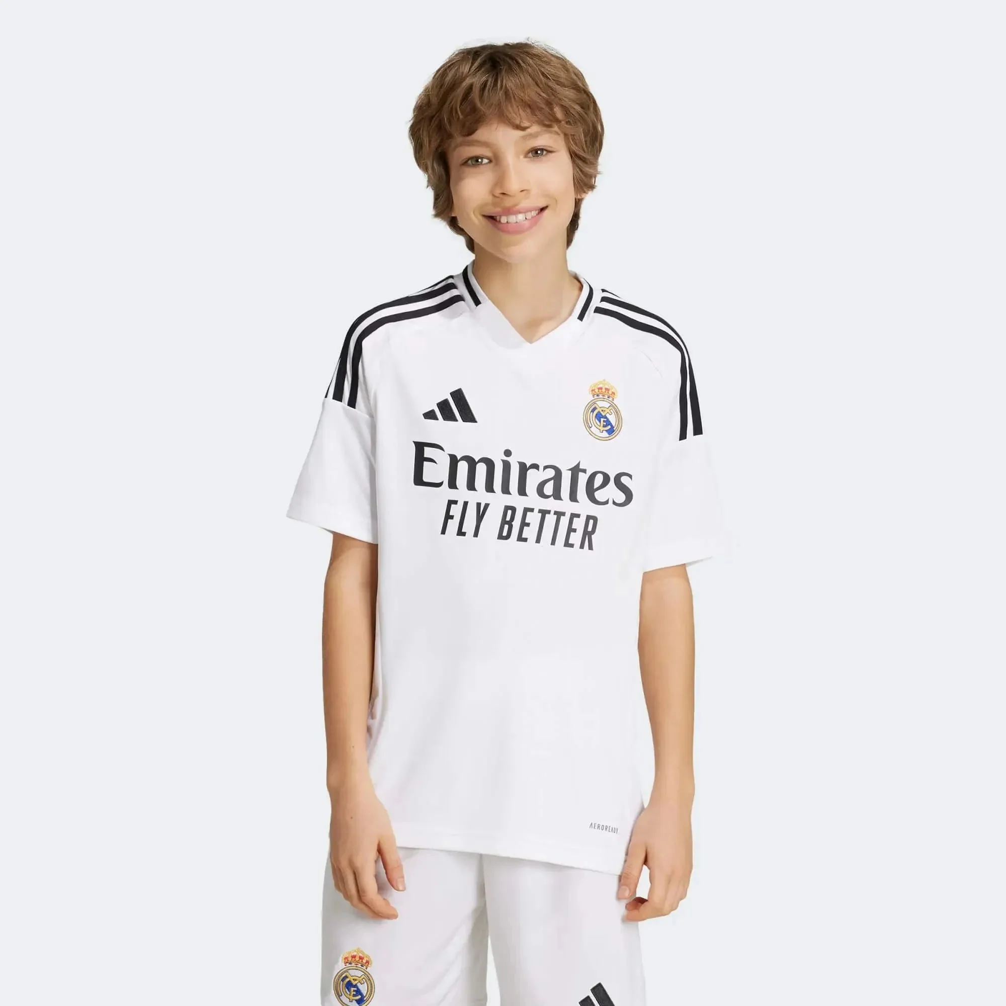adidas 2024-25 Real Madrid Youth Stadium Home Jersey - Image 3