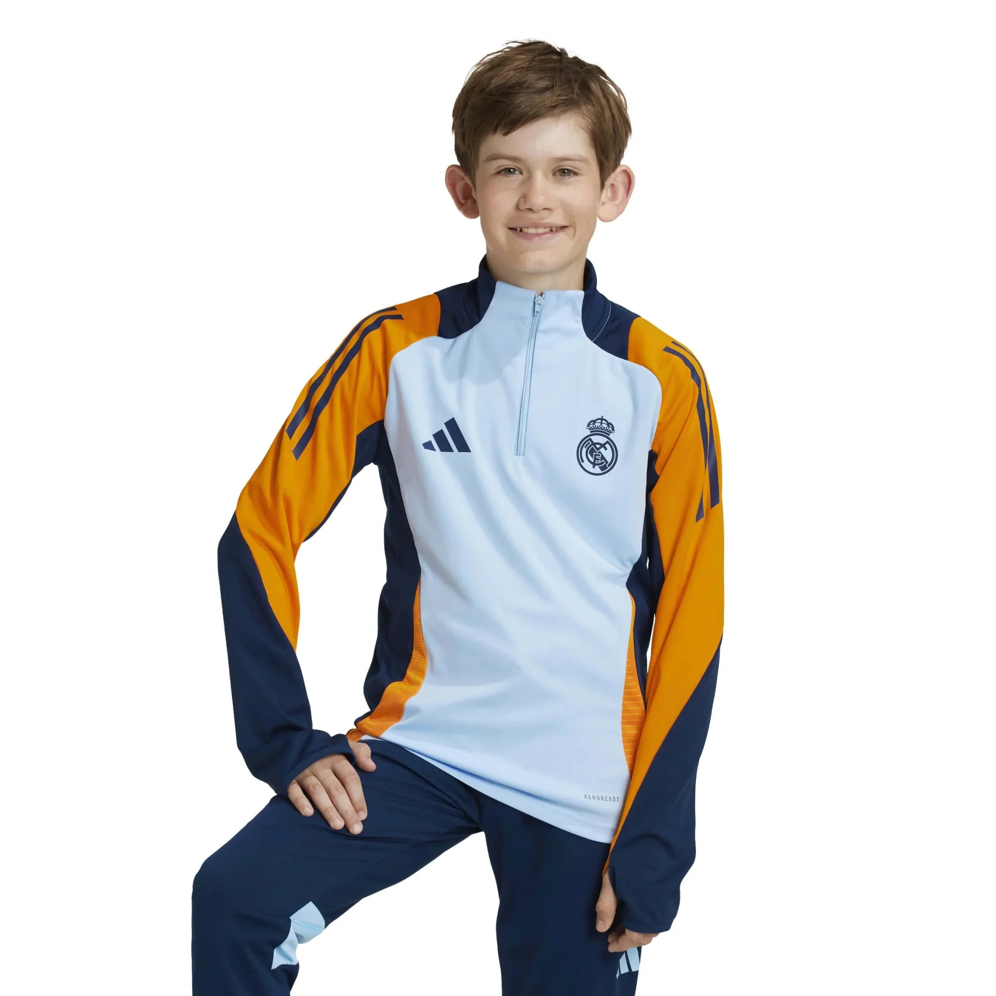 adidas 2024-25 Real Madrid Youth Training Top - Image 2