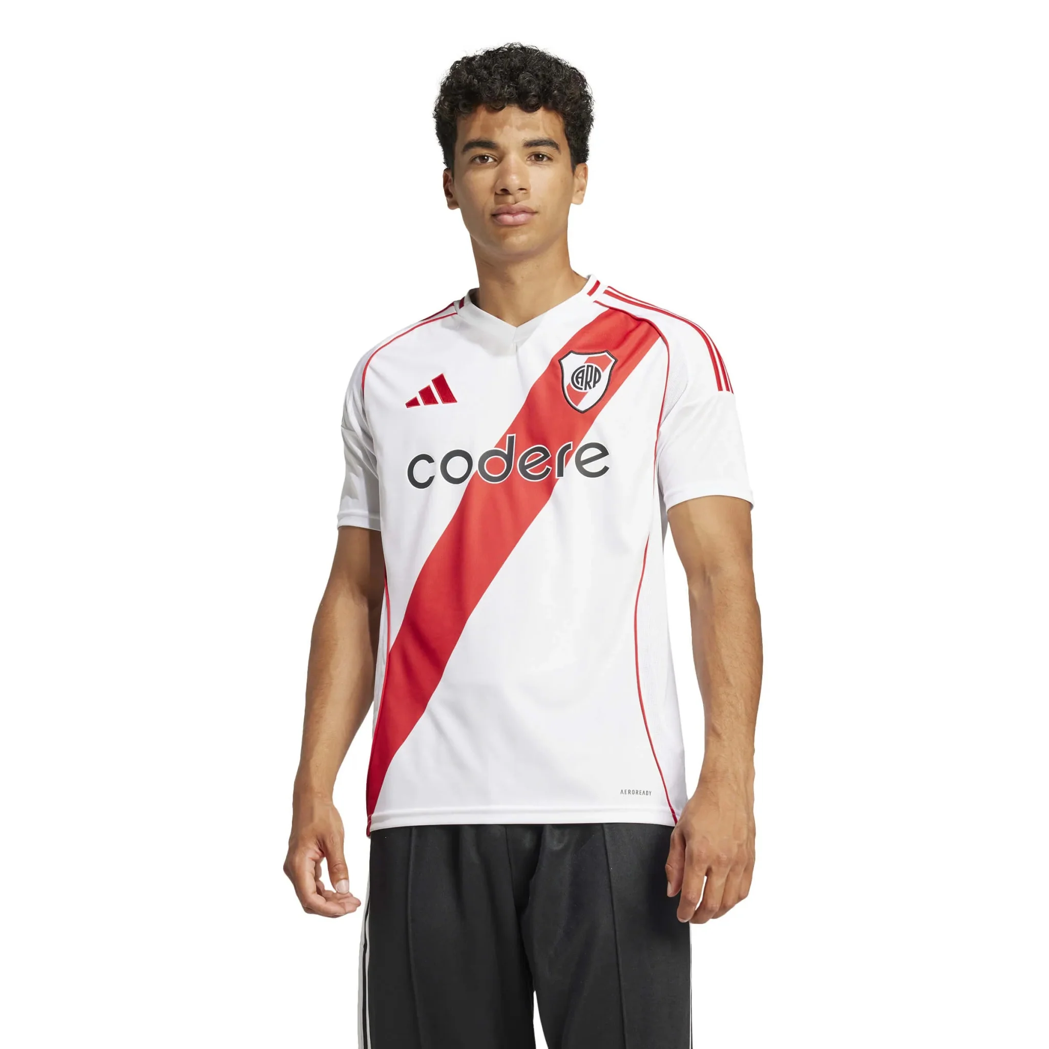 adidas 2024-25 River Plate Men's Stadium Home Jersey - Image 3