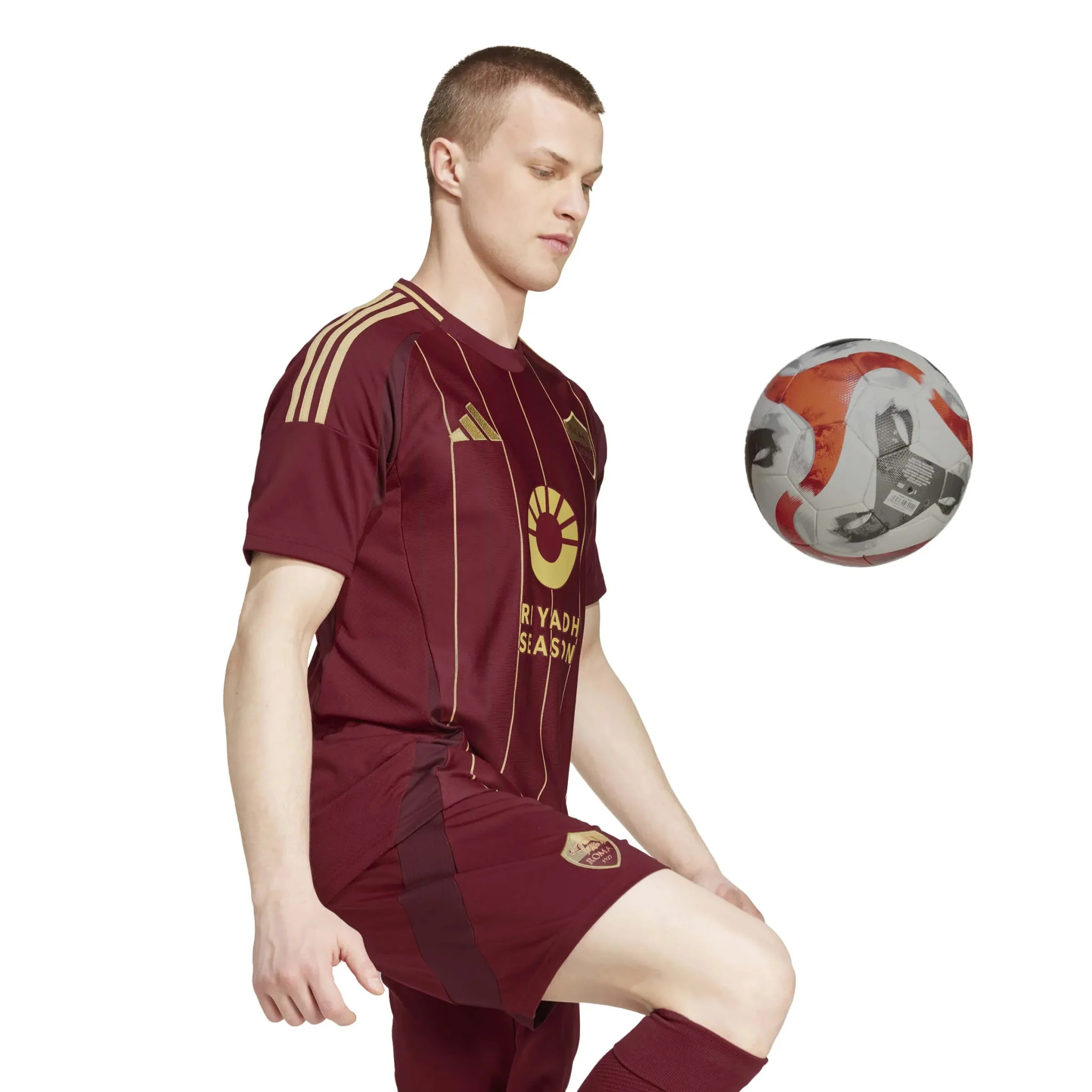 adidas 2024-25 Roma Men's Stadium Home Jersey - Image 4
