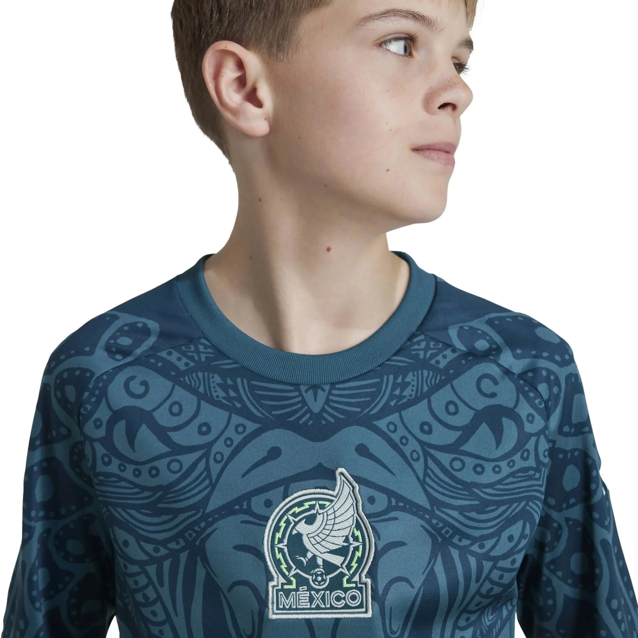adidas 2024-25 Mexico Youth Pre-Match Jersey - Image 4