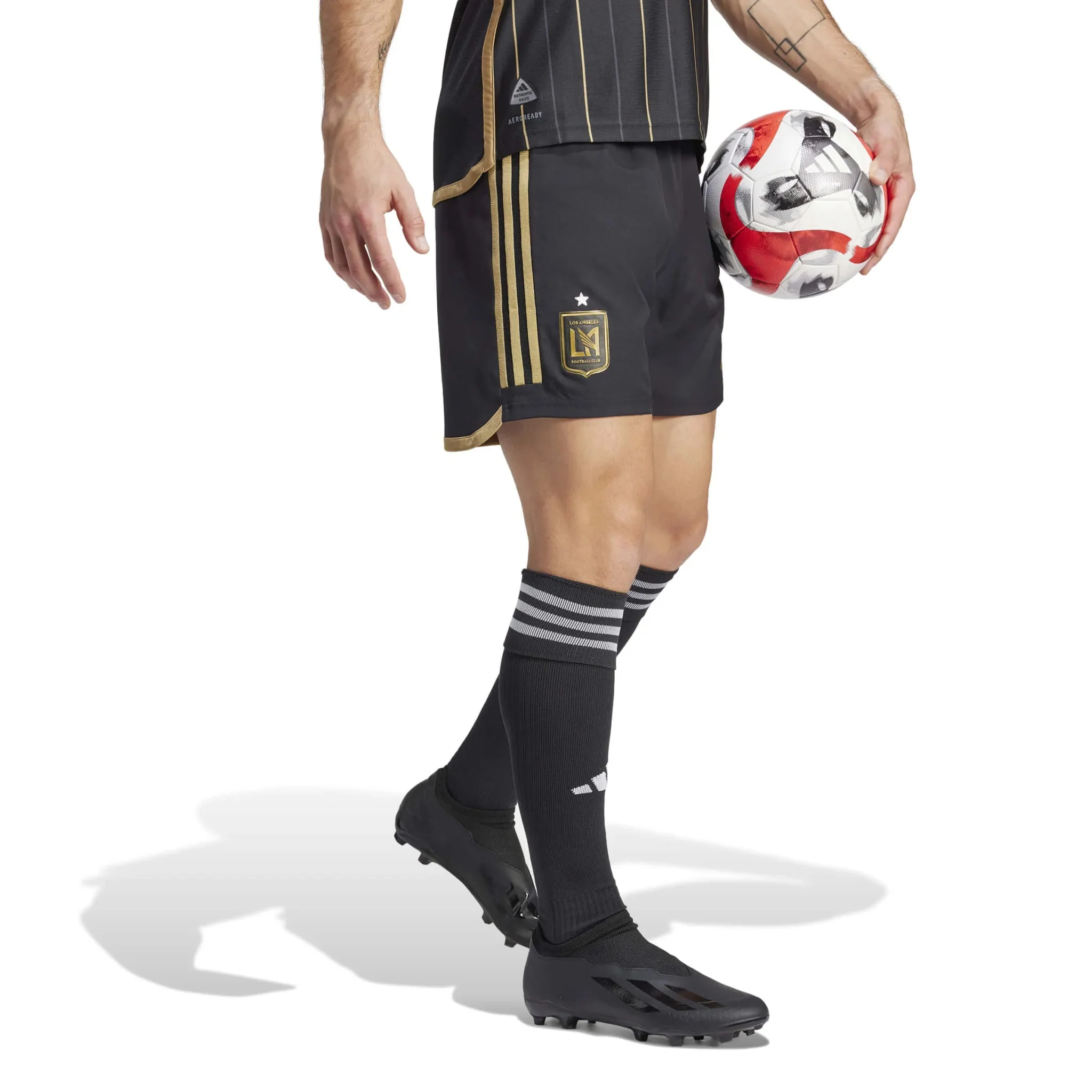 adidas 2024 LAFC Men's Authentic Home Shorts - Image 3