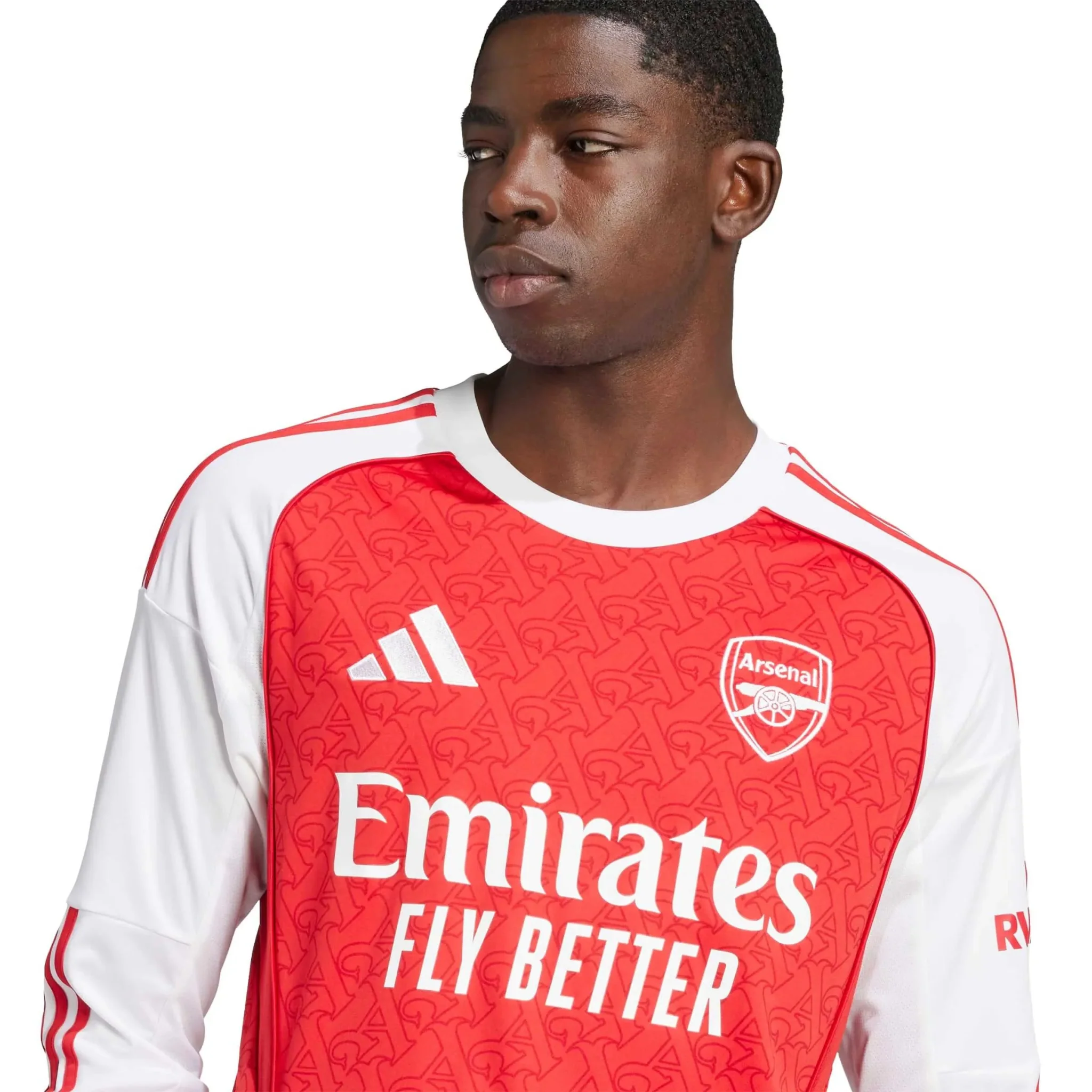 adidas 2025-26 Arsenal Men's Stadium Home Long-Sleeve Soccer Jersey - Image 5