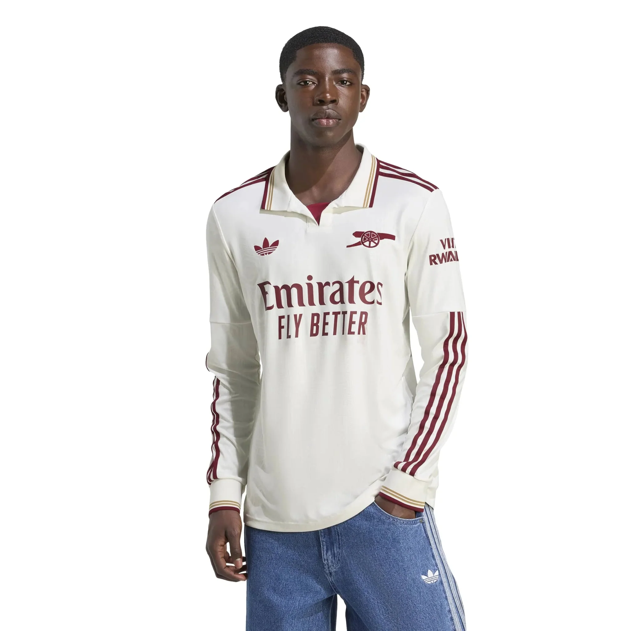 adidas 2025-26 Arsenal Men's Stadium Third Long-Sleeve Soccer Jersey - Image 3