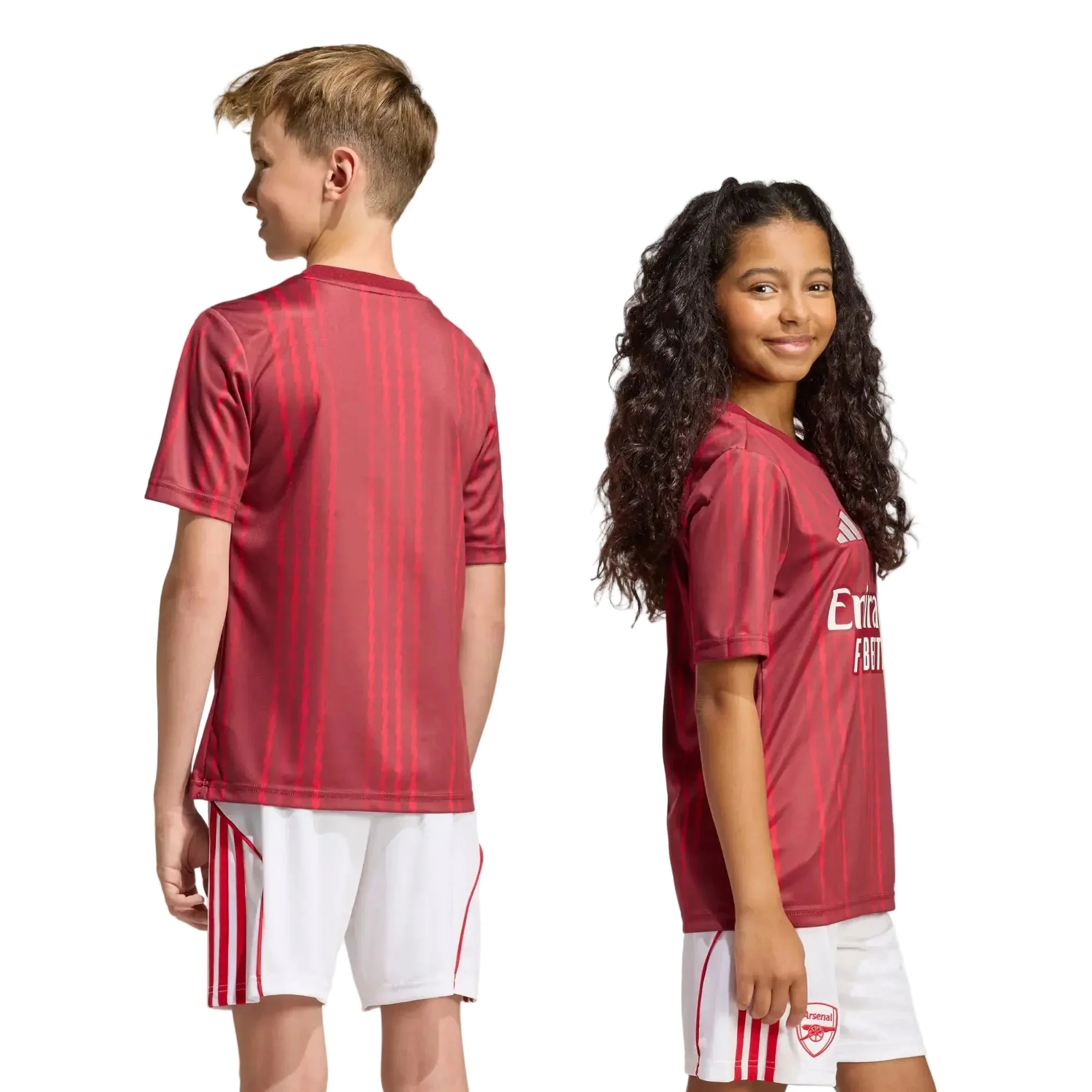 adidas 2025-26 Arsenal Youth Pre-Match Soccer Jersey - Image 8