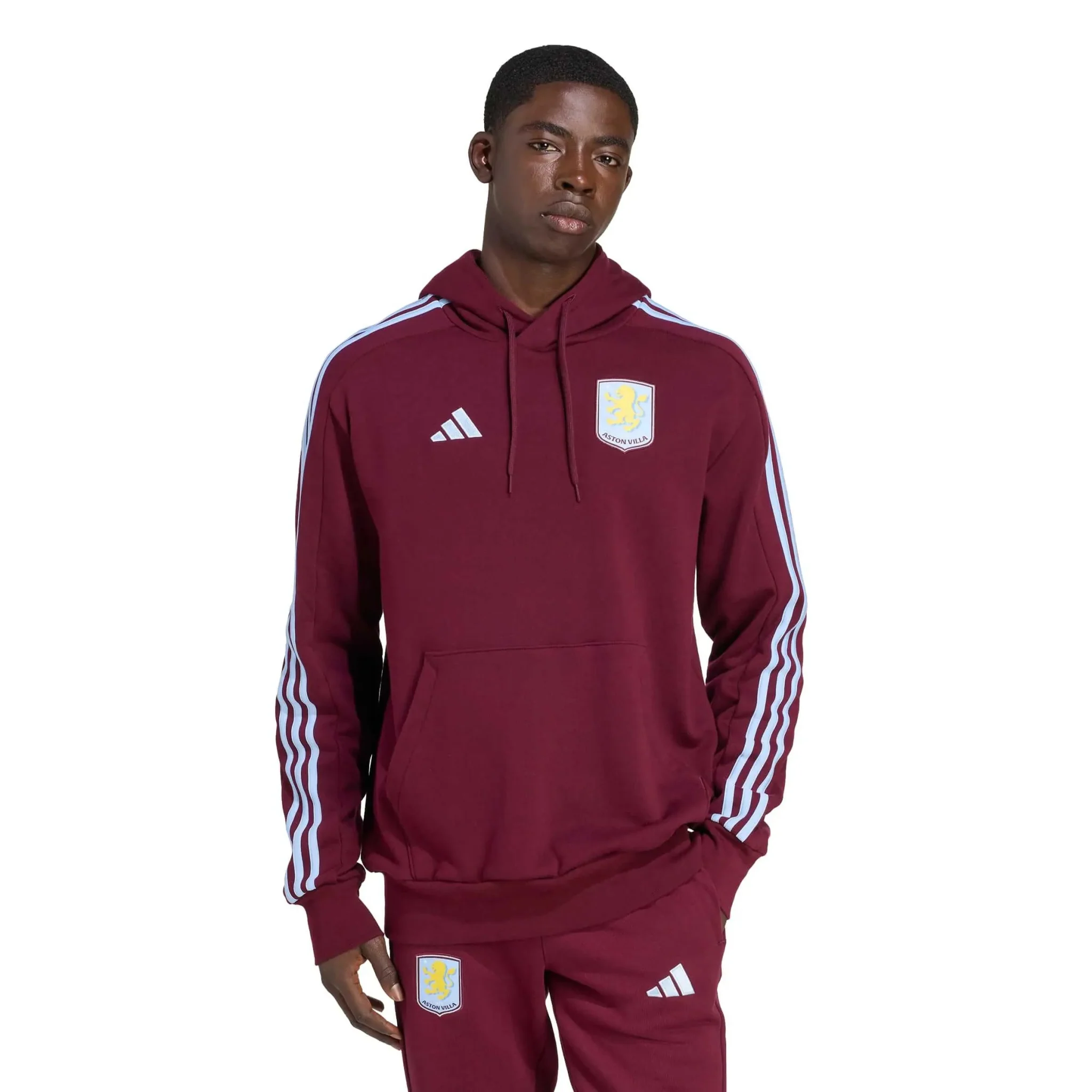 adidas 2025-26 Aston Villa Men's DNA Hoodie - Image 2
