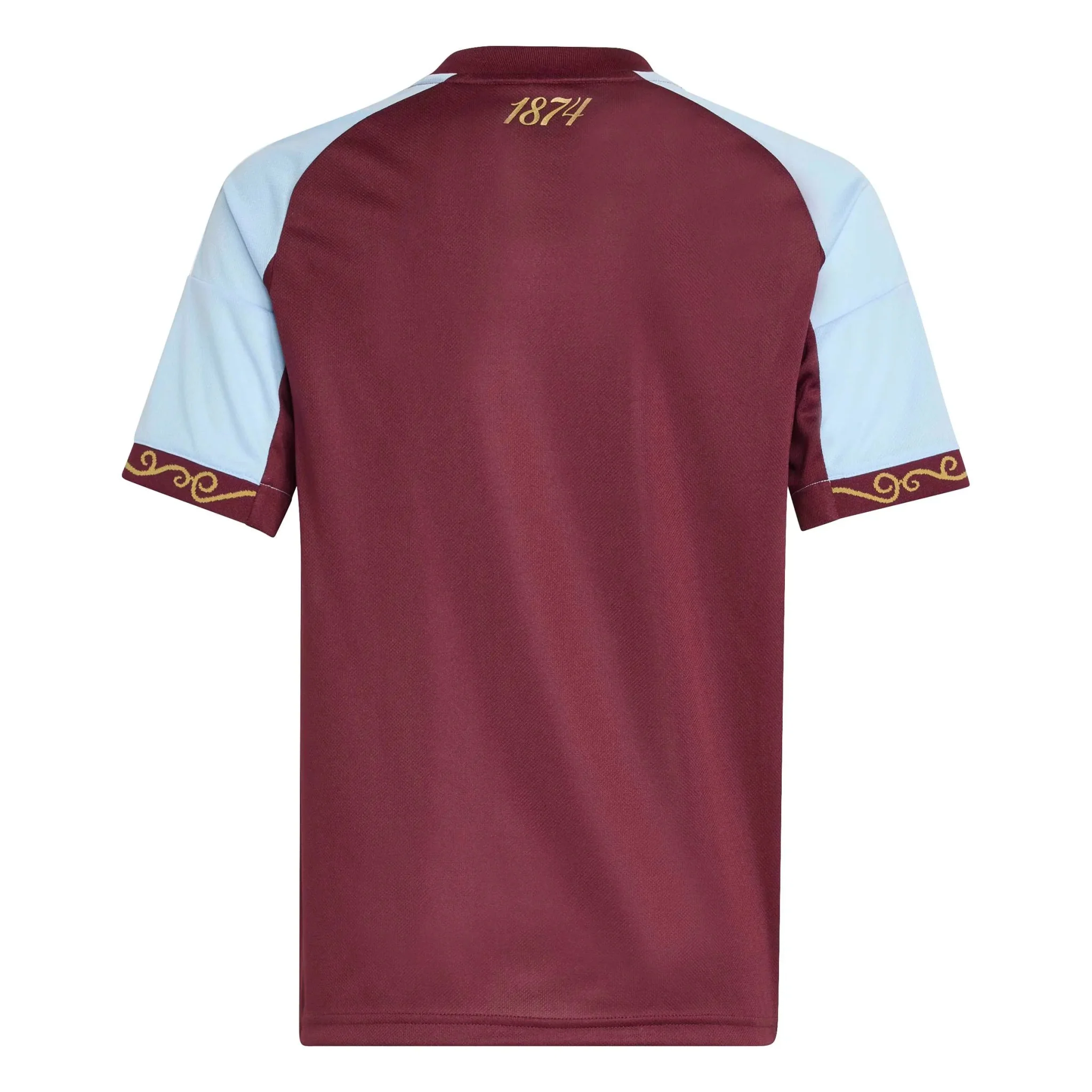 adidas 2025-26 Aston Villa Youth Stadium Home Soccer Jersey - Image 2