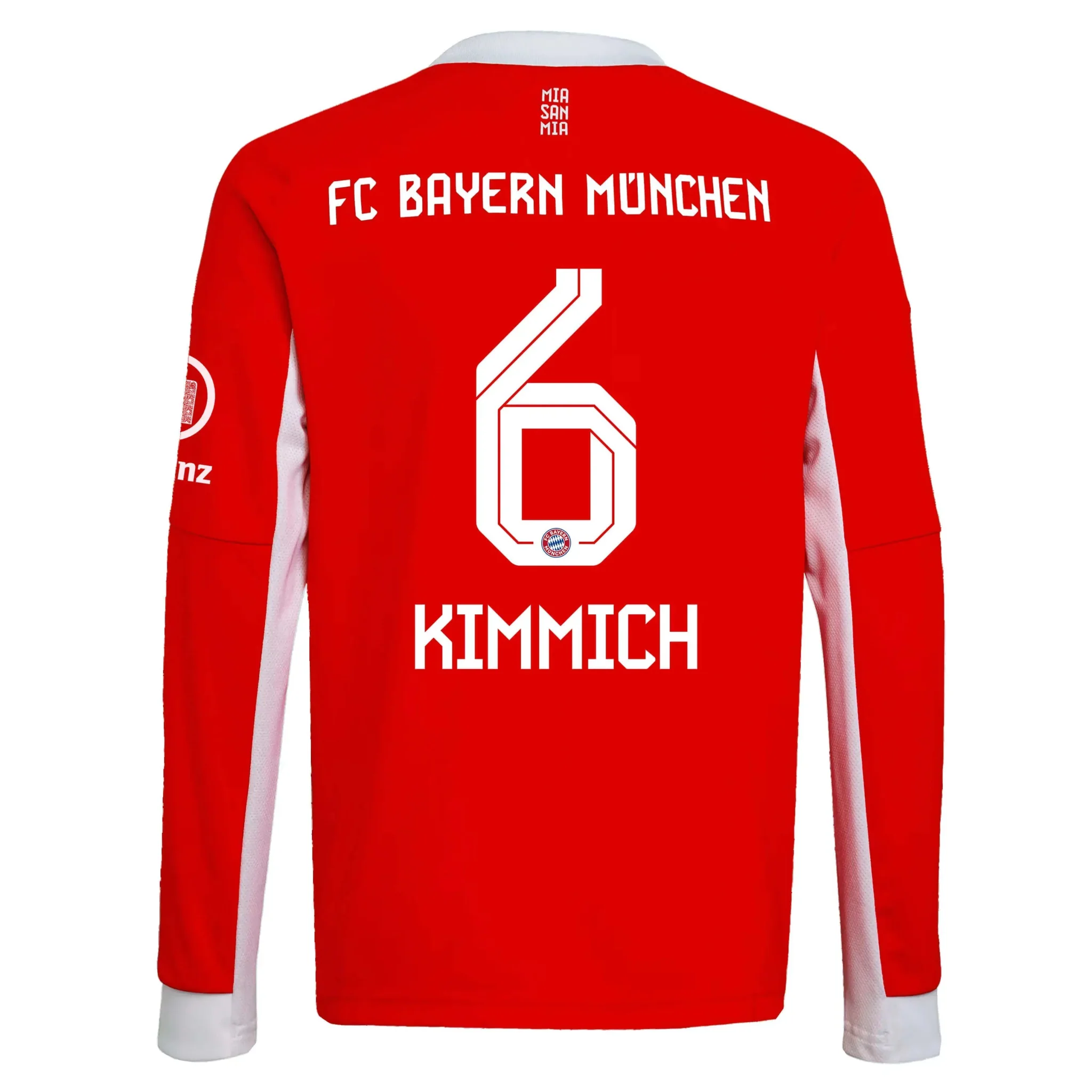 adidas 2025-26 Bayern Munich Men's Stadium Home Long-Sleeve Soccer Jersey - Image 10