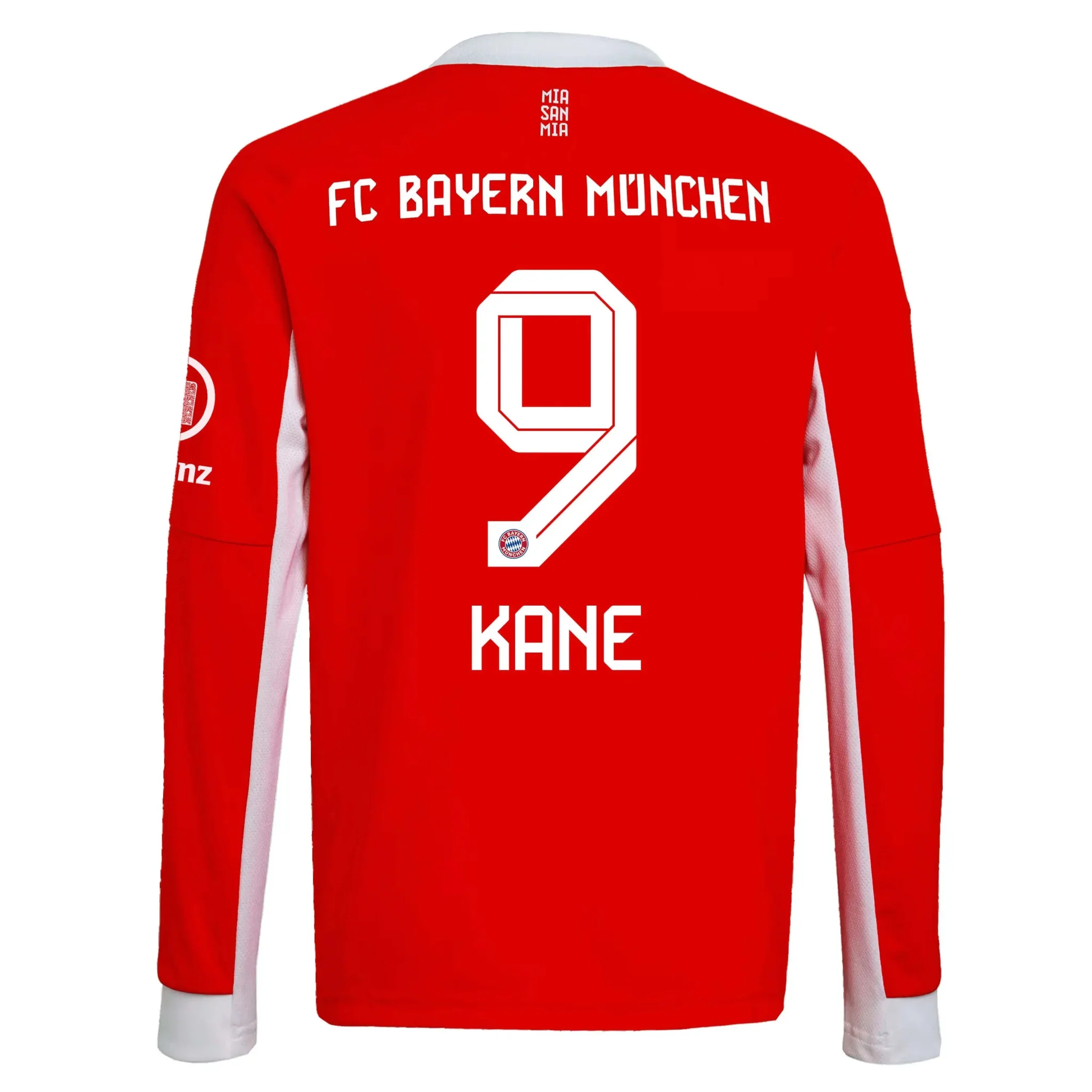 adidas 2025-26 Bayern Munich Men's Stadium Home Long-Sleeve Soccer Jersey - Image 7