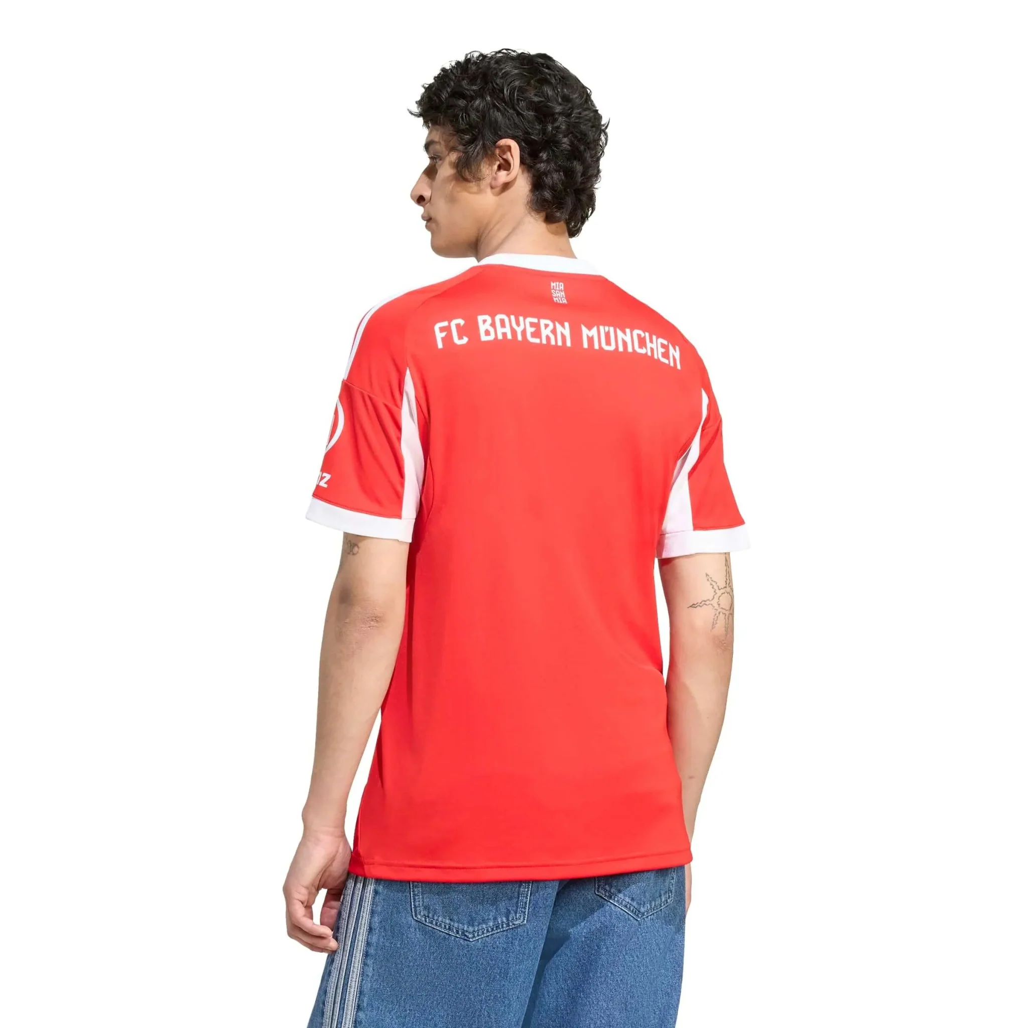 adidas 2025-26 Bayern Munich Men's Stadium Home Soccer Jersey - Image 4