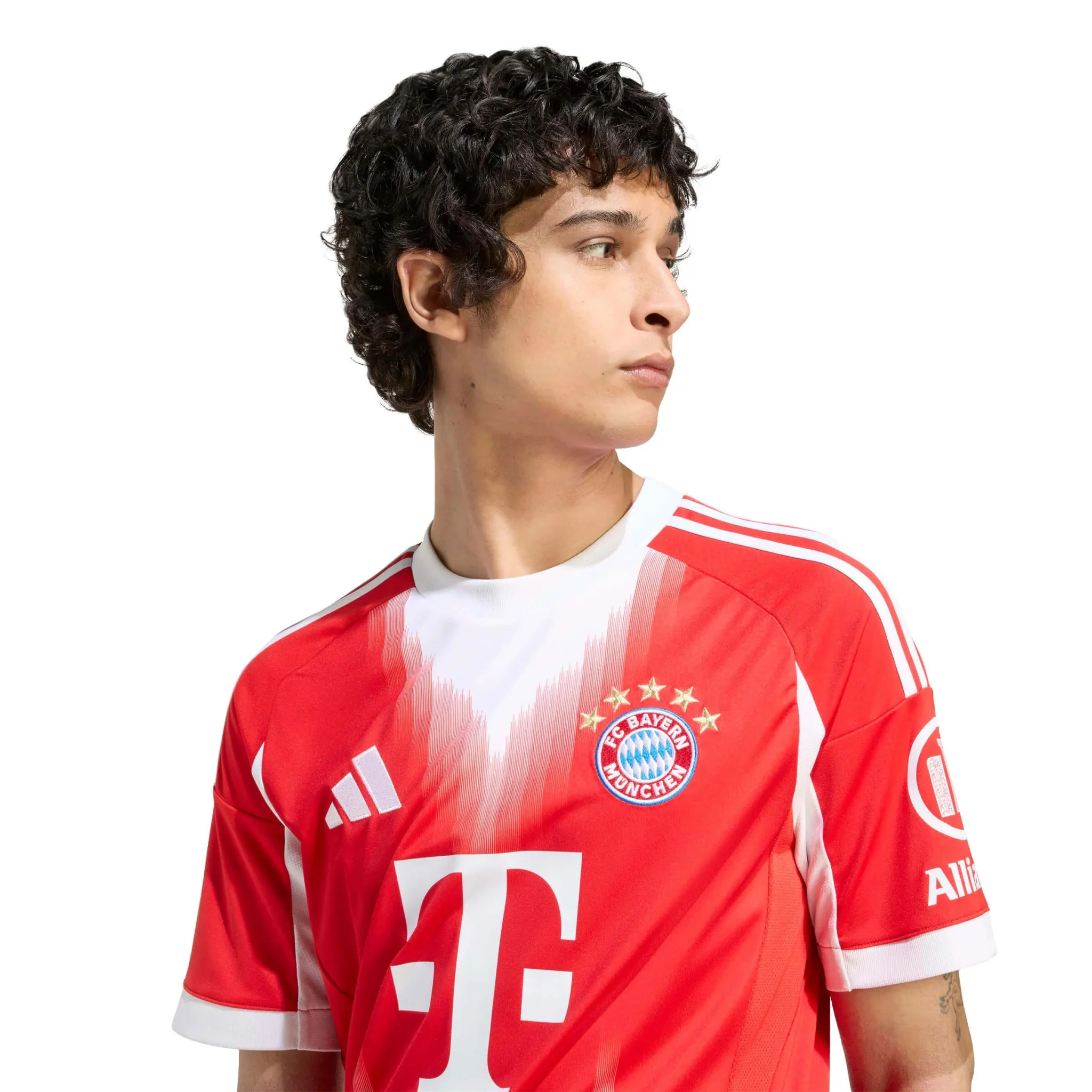 adidas 2025-26 Bayern Munich Men's Stadium Home Soccer Jersey - Image 5