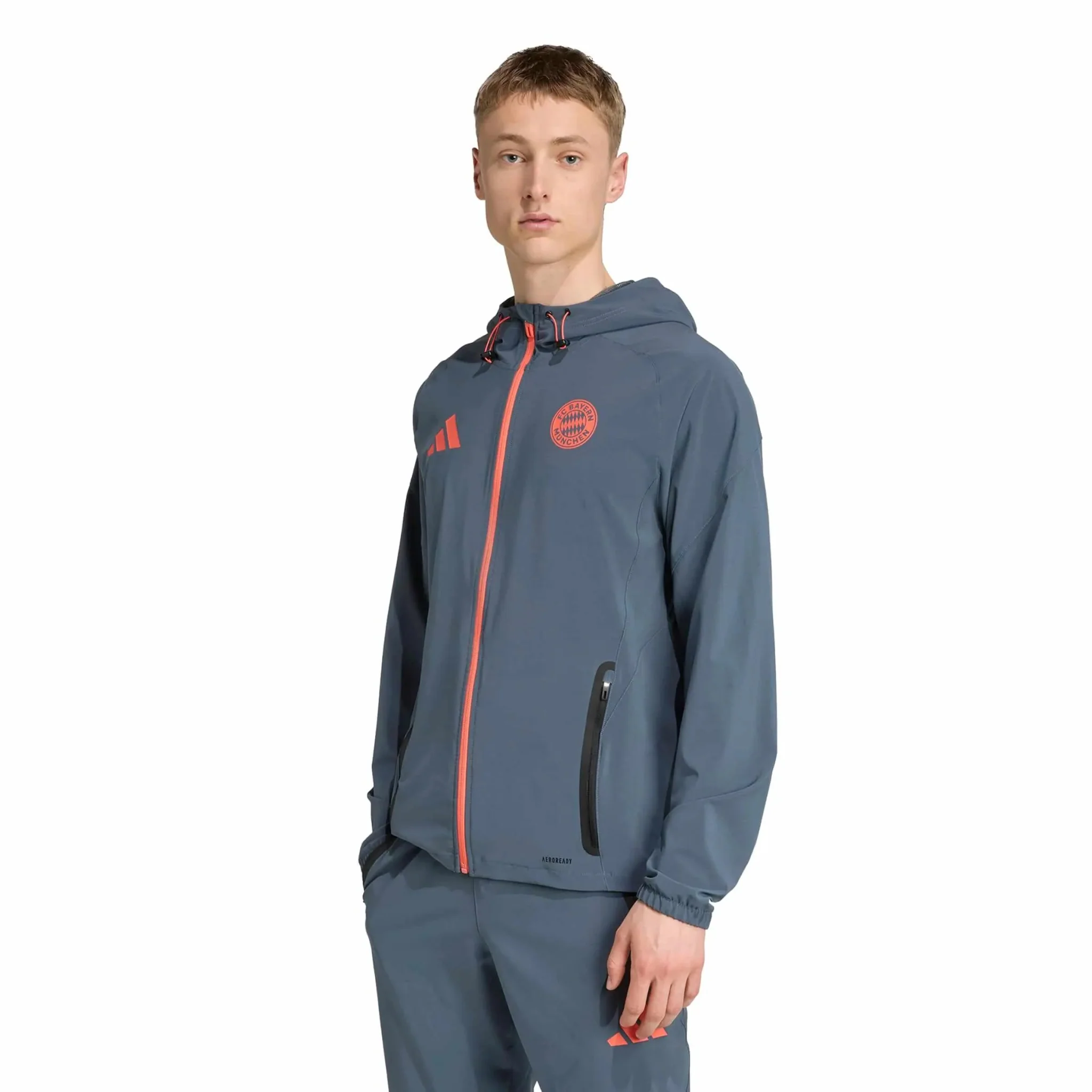 adidas 2025-26 Bayern Munich Men's Tiro 25 Competition Vis Tech Travel Jacket - Image 2
