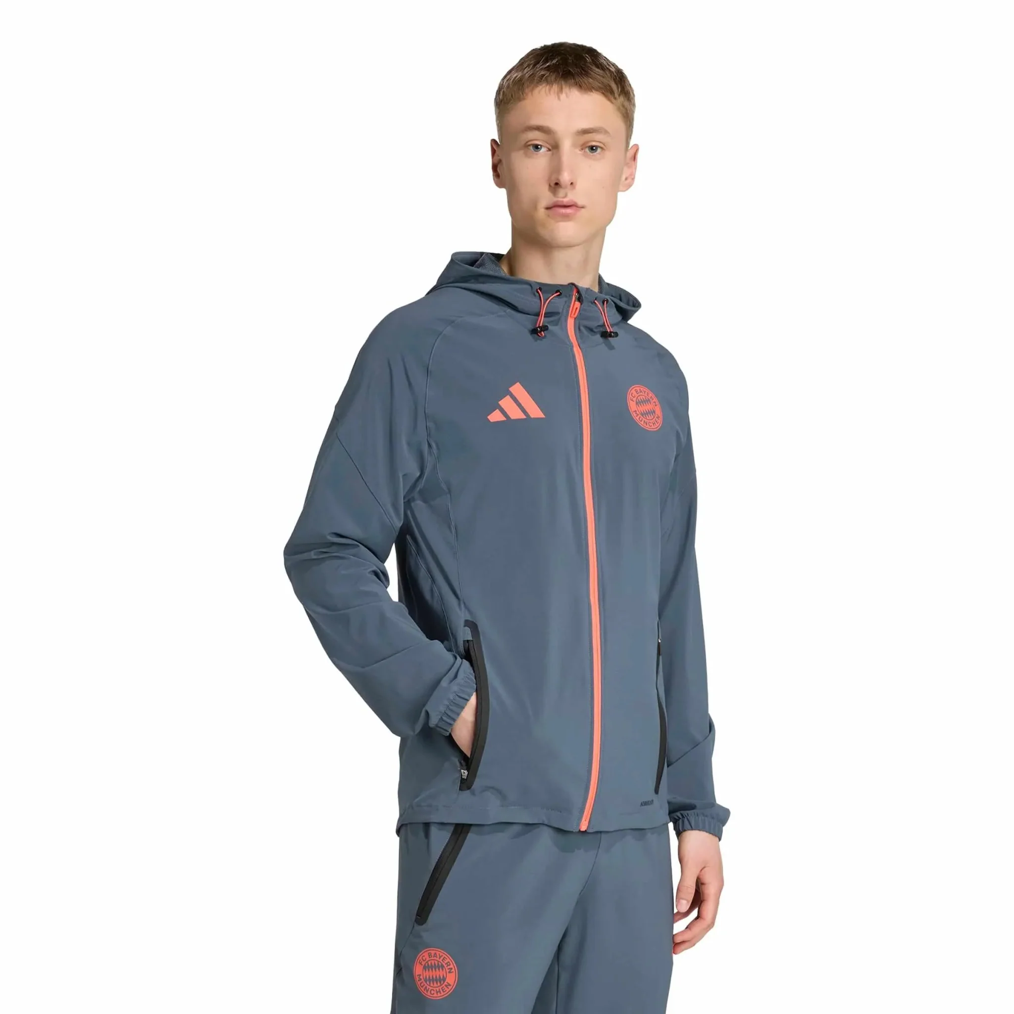 adidas 2025-26 Bayern Munich Men's Tiro 25 Competition Vis Tech Travel Jacket - Image 3
